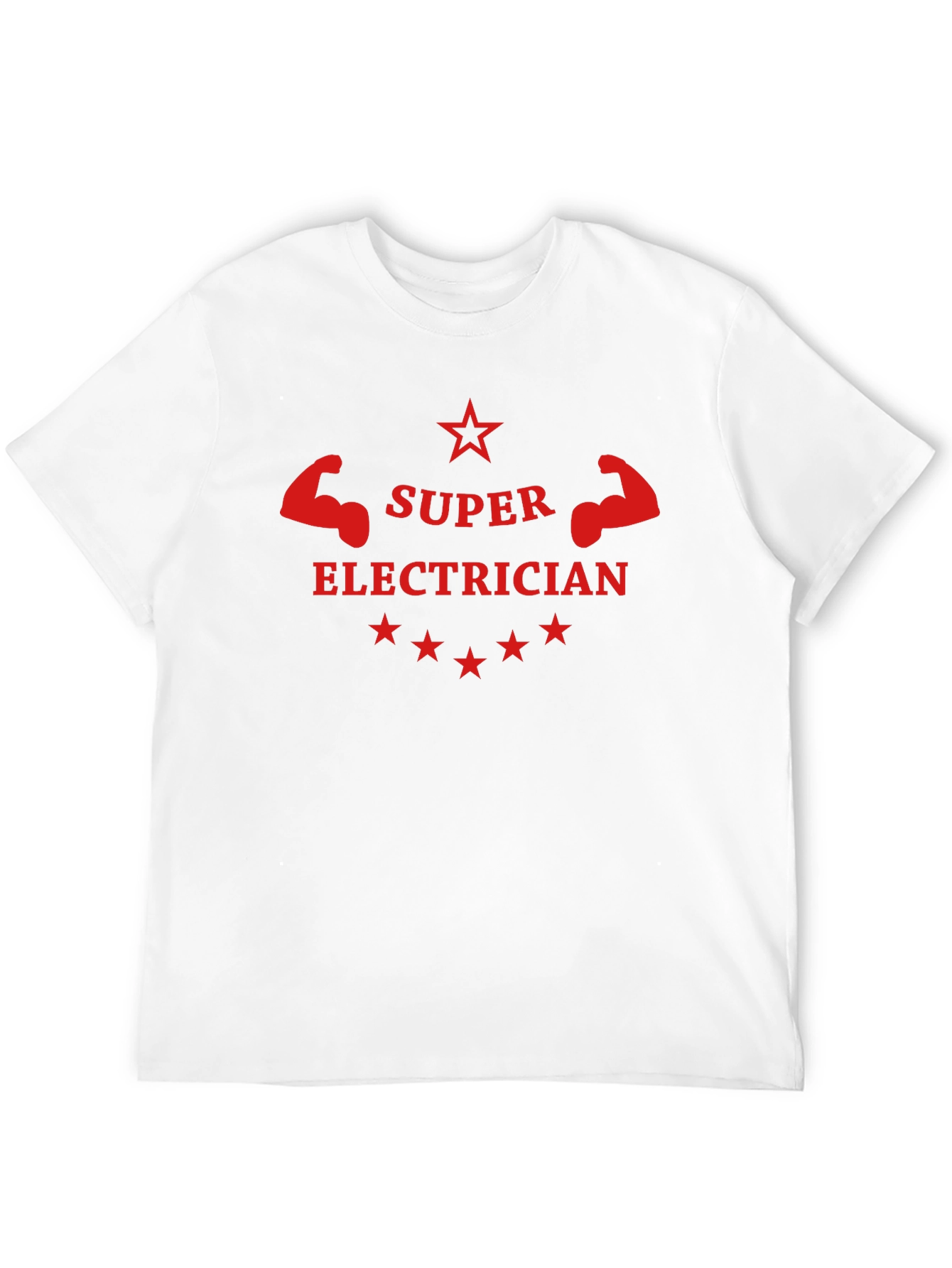 Black Super Electrician T-Shirt - Black Crew Neck view 12
