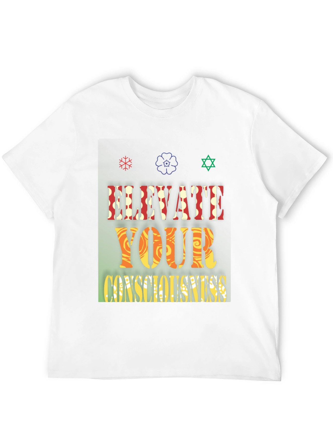 Black Elevate Your Consciousness Graphic Tee view 12