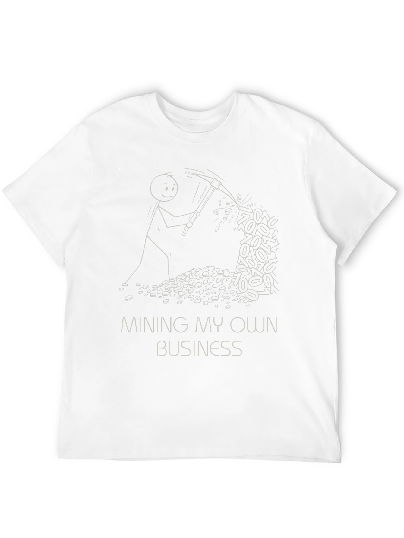 Black Mining My Own Business T-Shirt - Black Cotton Graphic Tee view 12