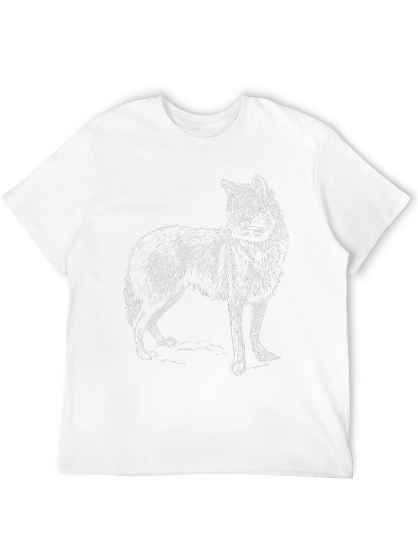 Black Black Wolf Graphic Tee - Men's Casual Cotton Shirt view 12