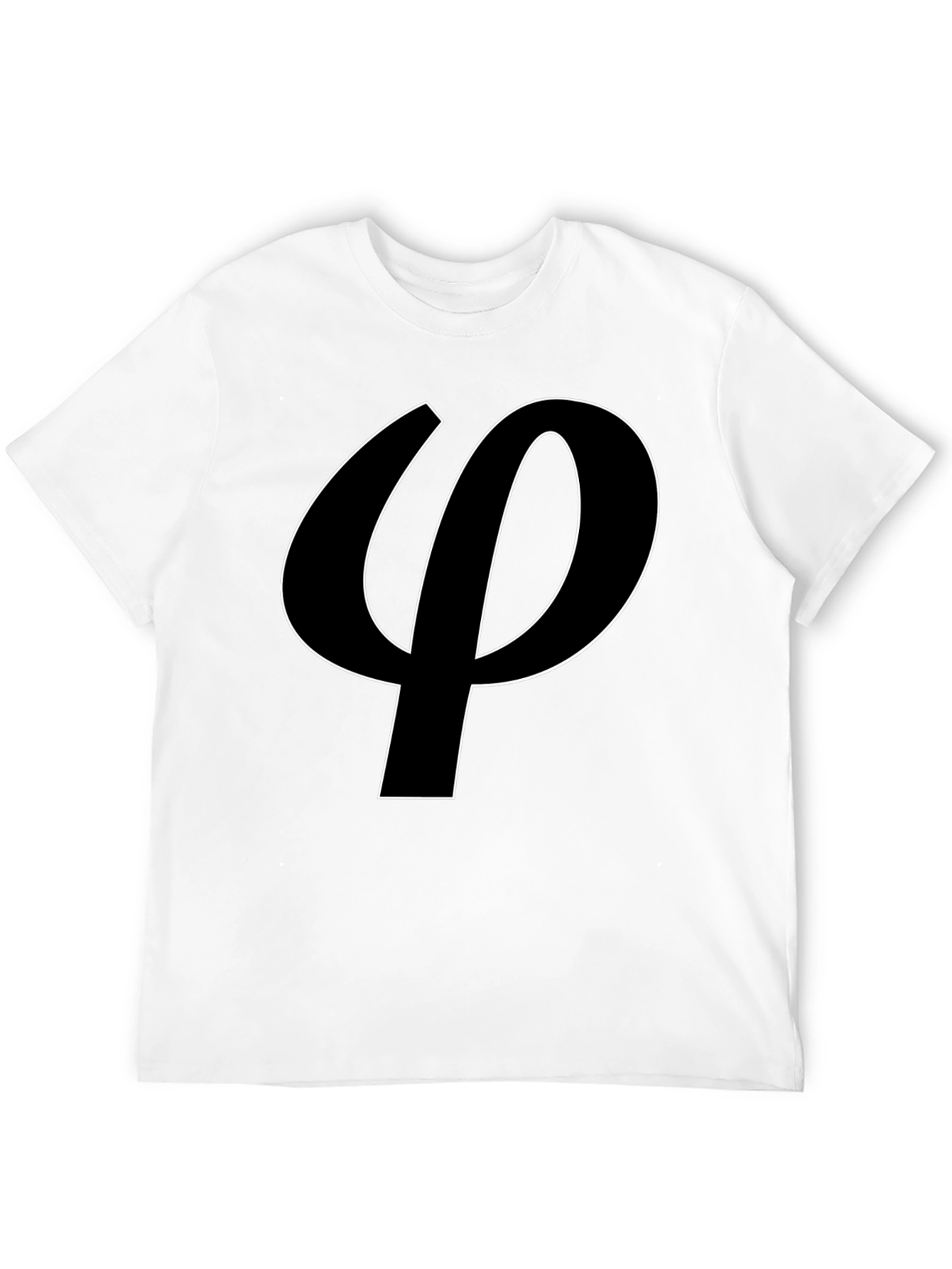 Black Phi Symbol T-Shirt - Sleek and Stylish view 12