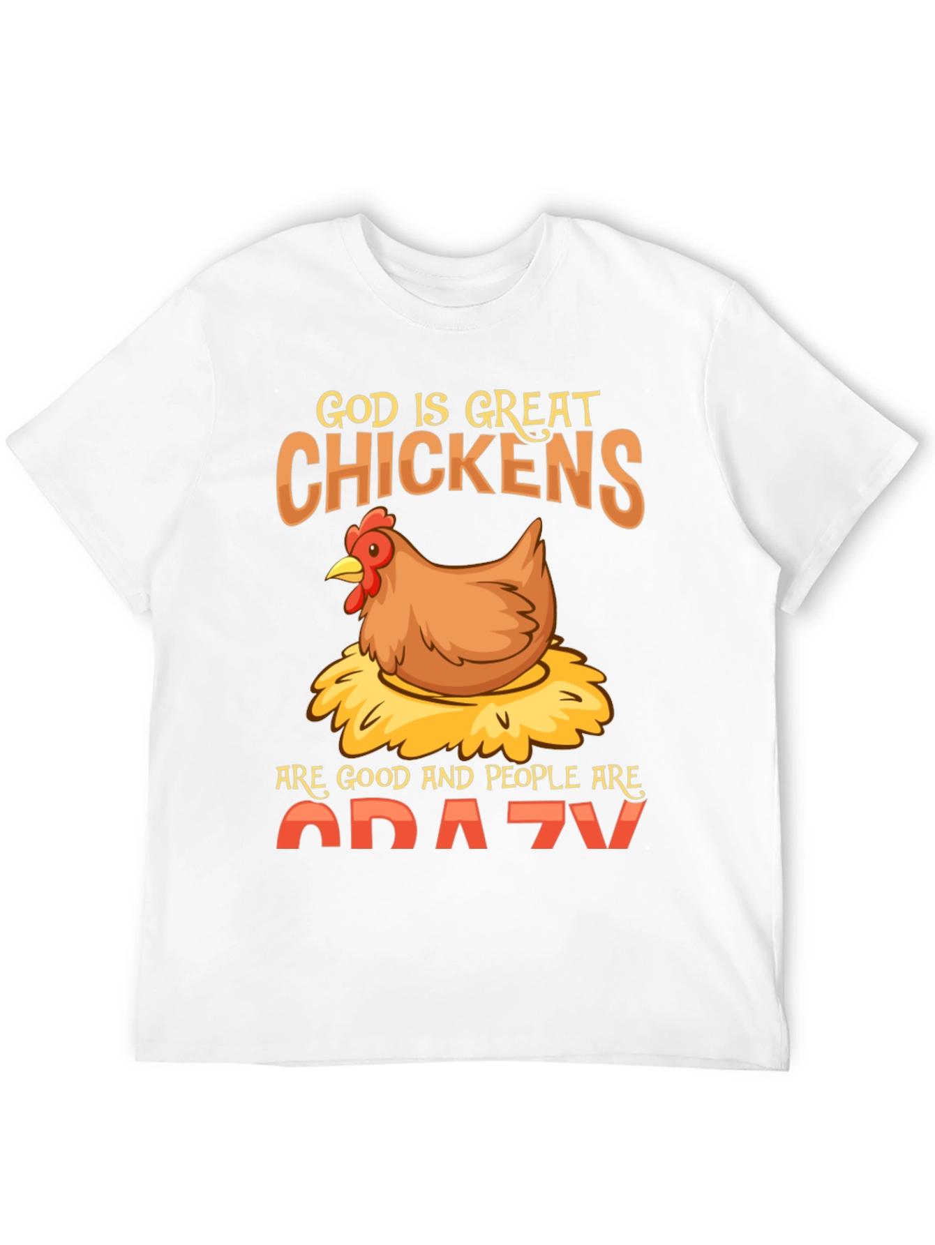 Black Funny Chicken Lover T-Shirt - God Is Great Chickens Are Good view 12