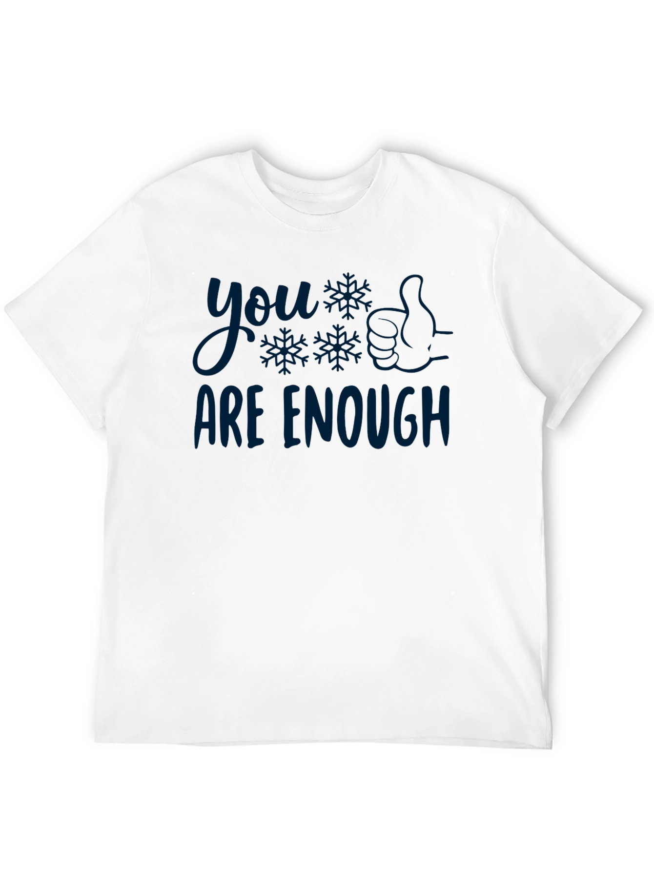 Black You Are Enough T-Shirt - Comfort & Style view 12