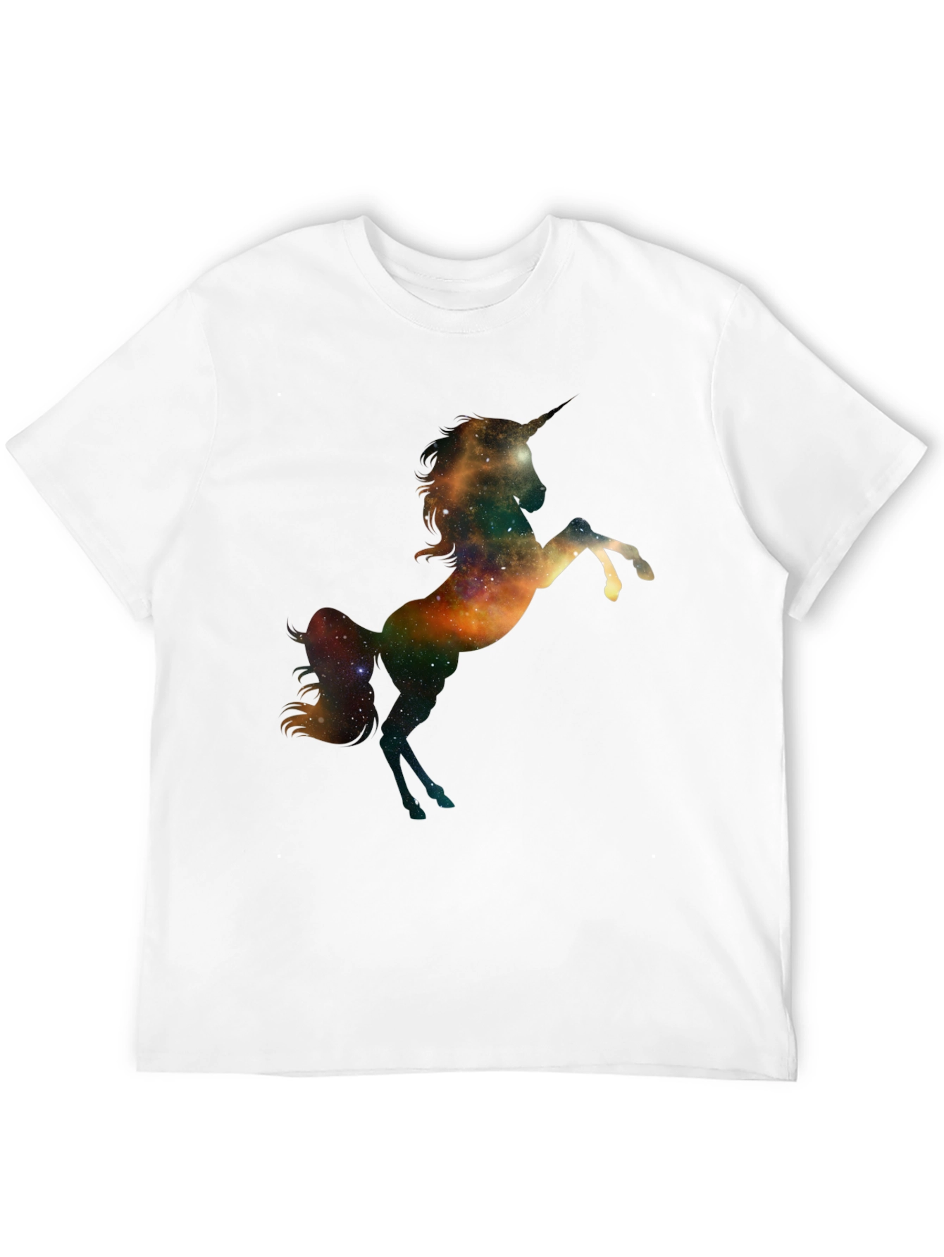 Black Galaxy Unicorn Black T-Shirt view 12