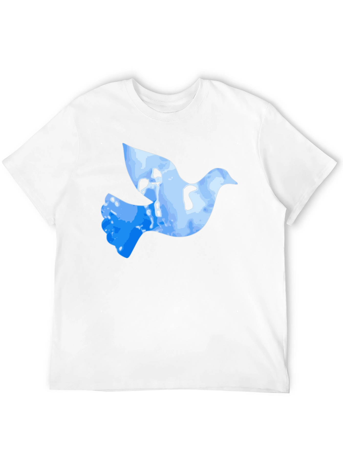 Black Peace Dove Graphic T-Shirt - Black Cotton Blend view 12