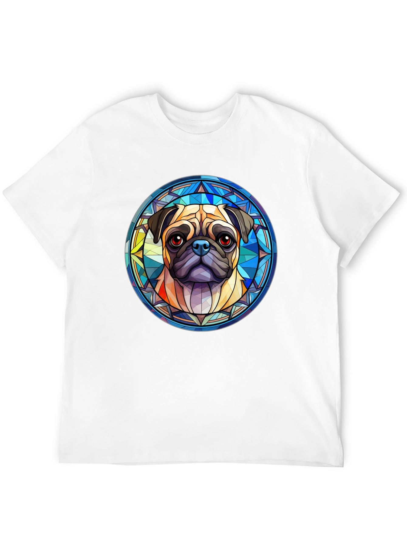 Black Pug Dog Graphic Black T-Shirt view 12
