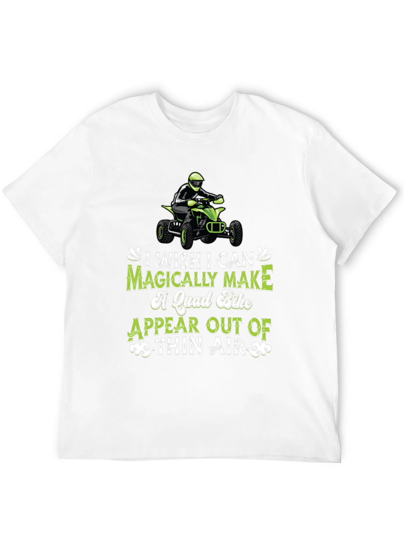 Black Magically Make Quad Bike T-Shirt - ATV Rider view 12