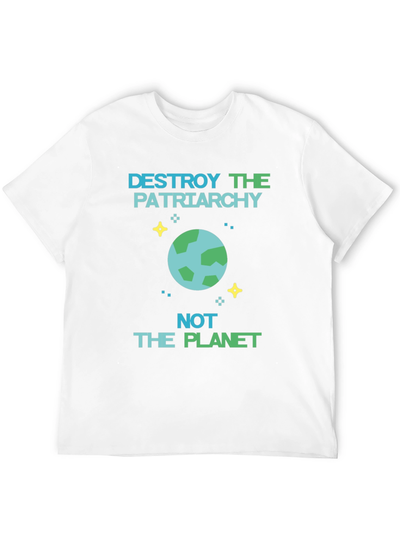 Black Destroy Patriarchy, Not Planet Graphic Tee view 12