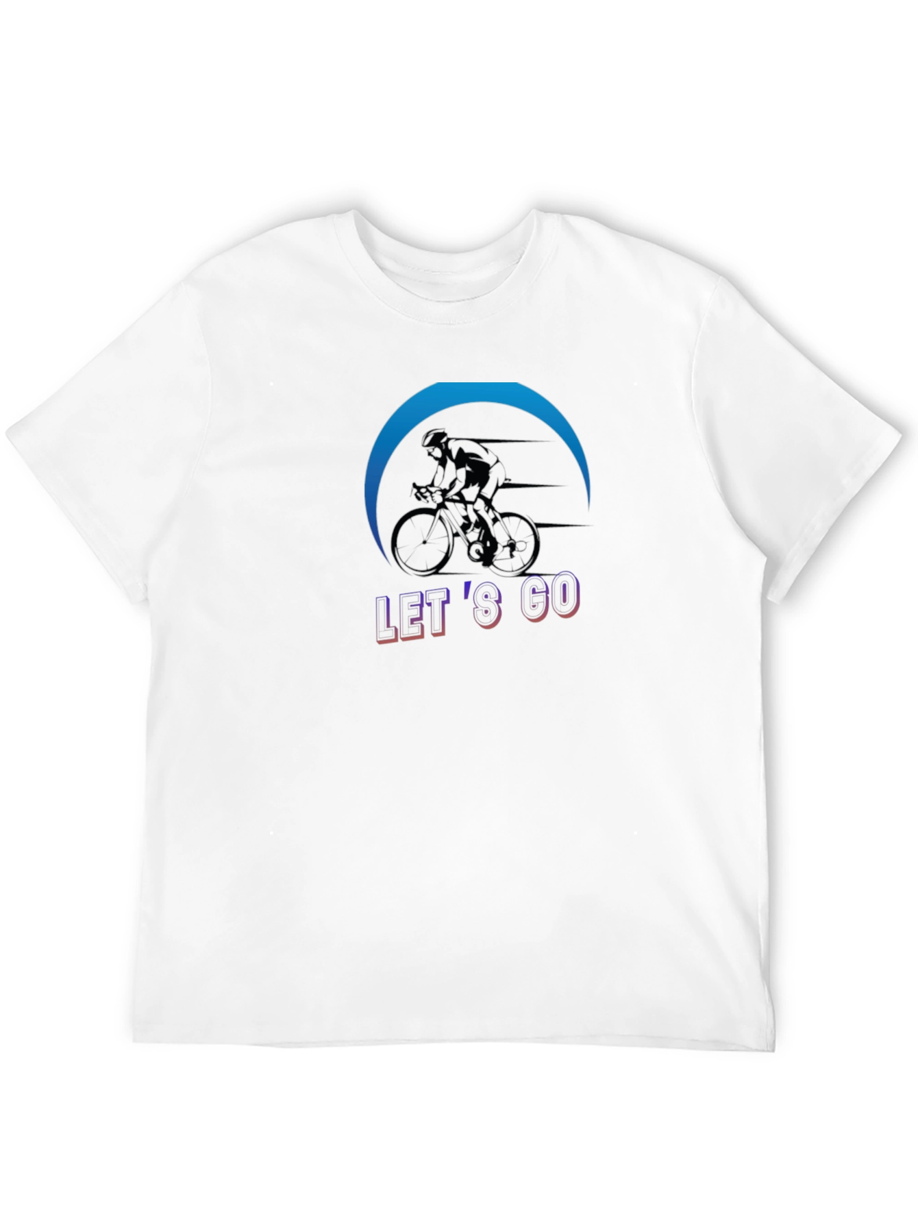 Black Let's Go Cycling T-Shirt - Sporty & Stylish view 12