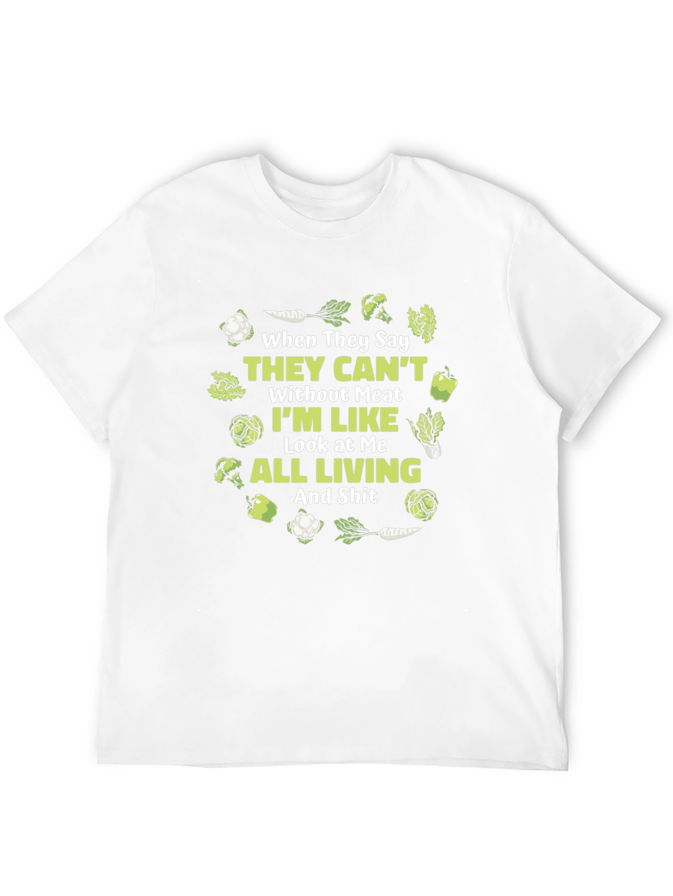 Black Vegan T-Shirt: All Living Funny Tee view 12