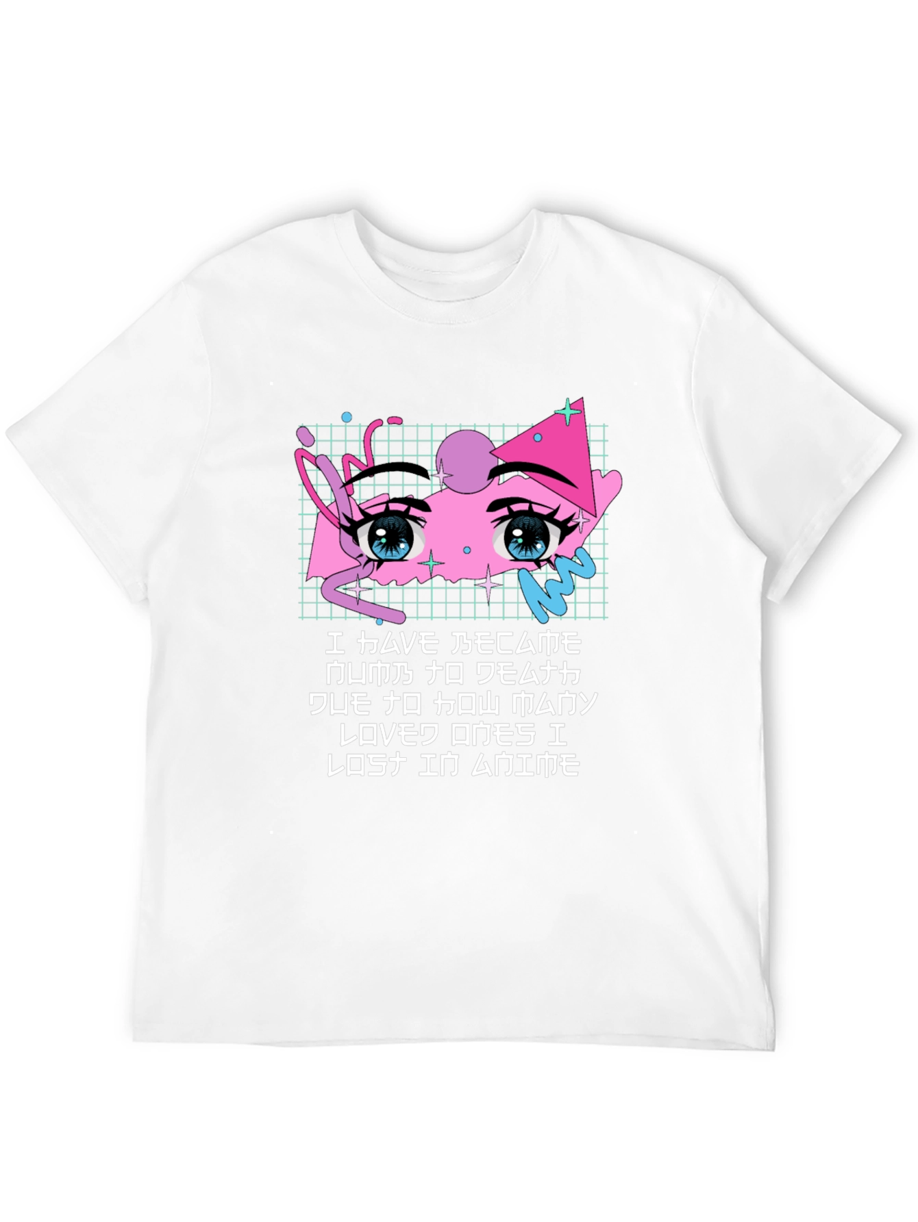 Black Anime Eyes Graphic T-Shirt - Soft Cotton Blend view 12
