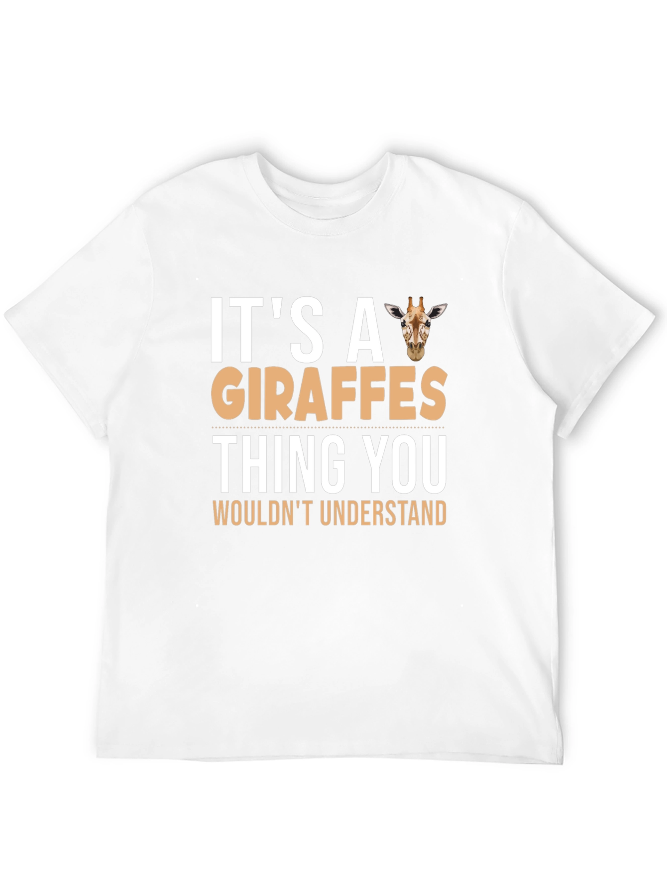 Black Giraffe Lover's T-Shirt - "It's a Giraffes Thing" view 12