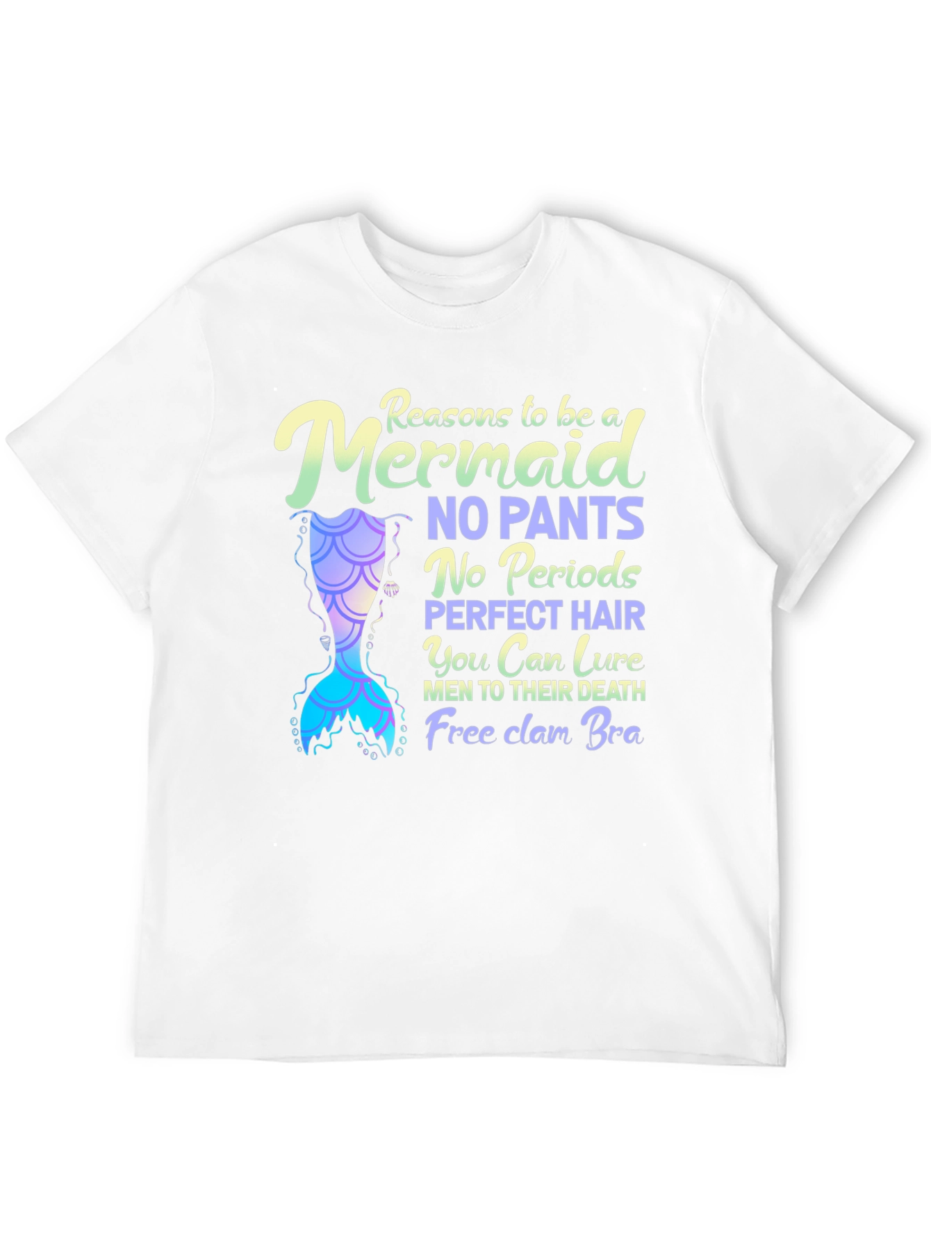 Black Reasons To Be A Mermaid Novelty Graphic Tee view 12