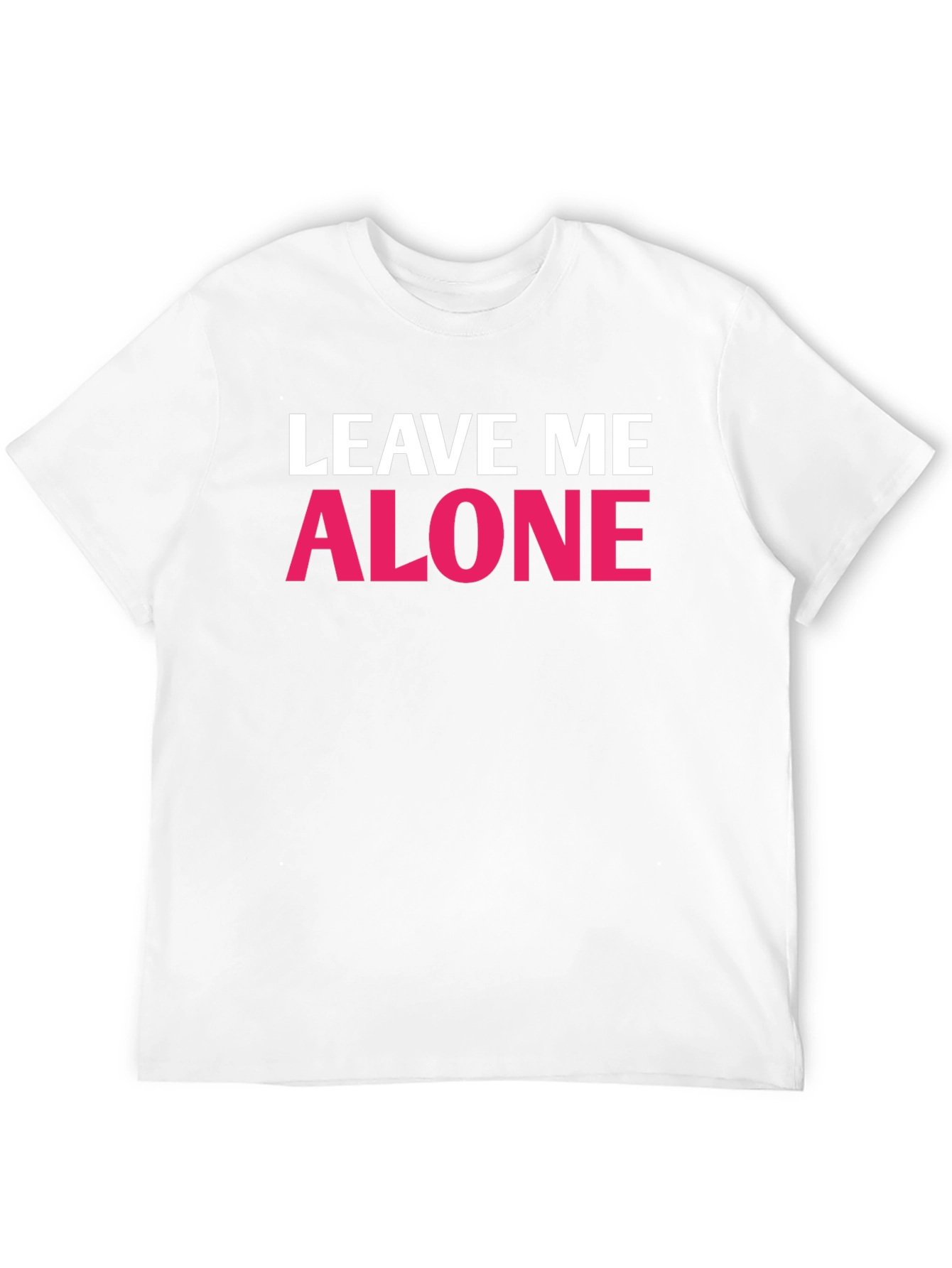 Black Leave Me Alone Graphic T-Shirt - Funny Slogan Tee view 12