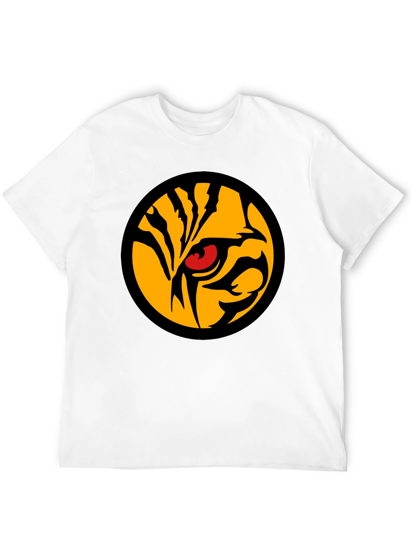 Black Tiger Eye Graphic Tee - Men's Black T-Shirt view 12
