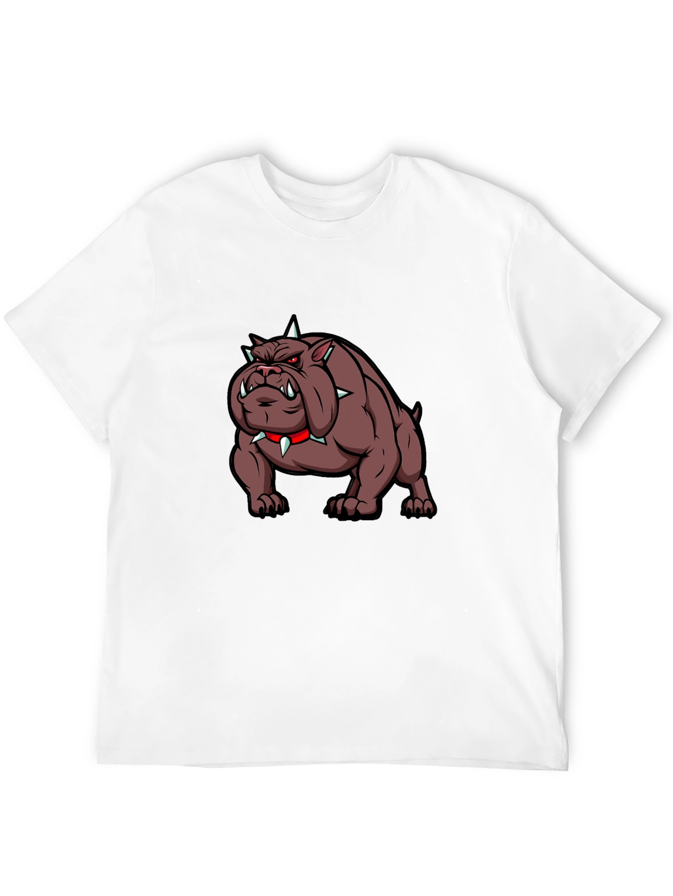 Black Graphic Bulldog T-Shirt - Edgy Design view 12