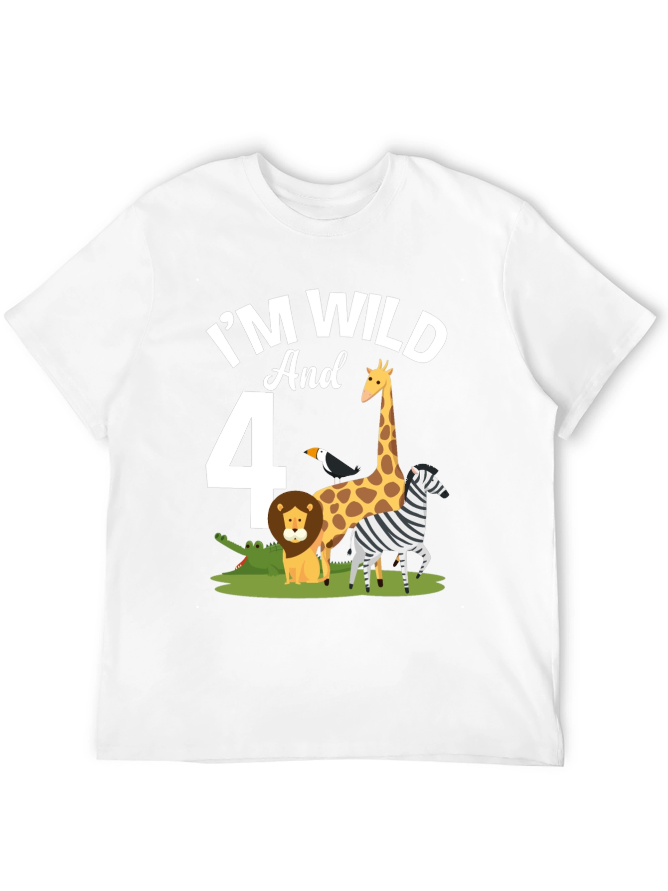 Black I'm Wild and 4 T-Shirt view 12