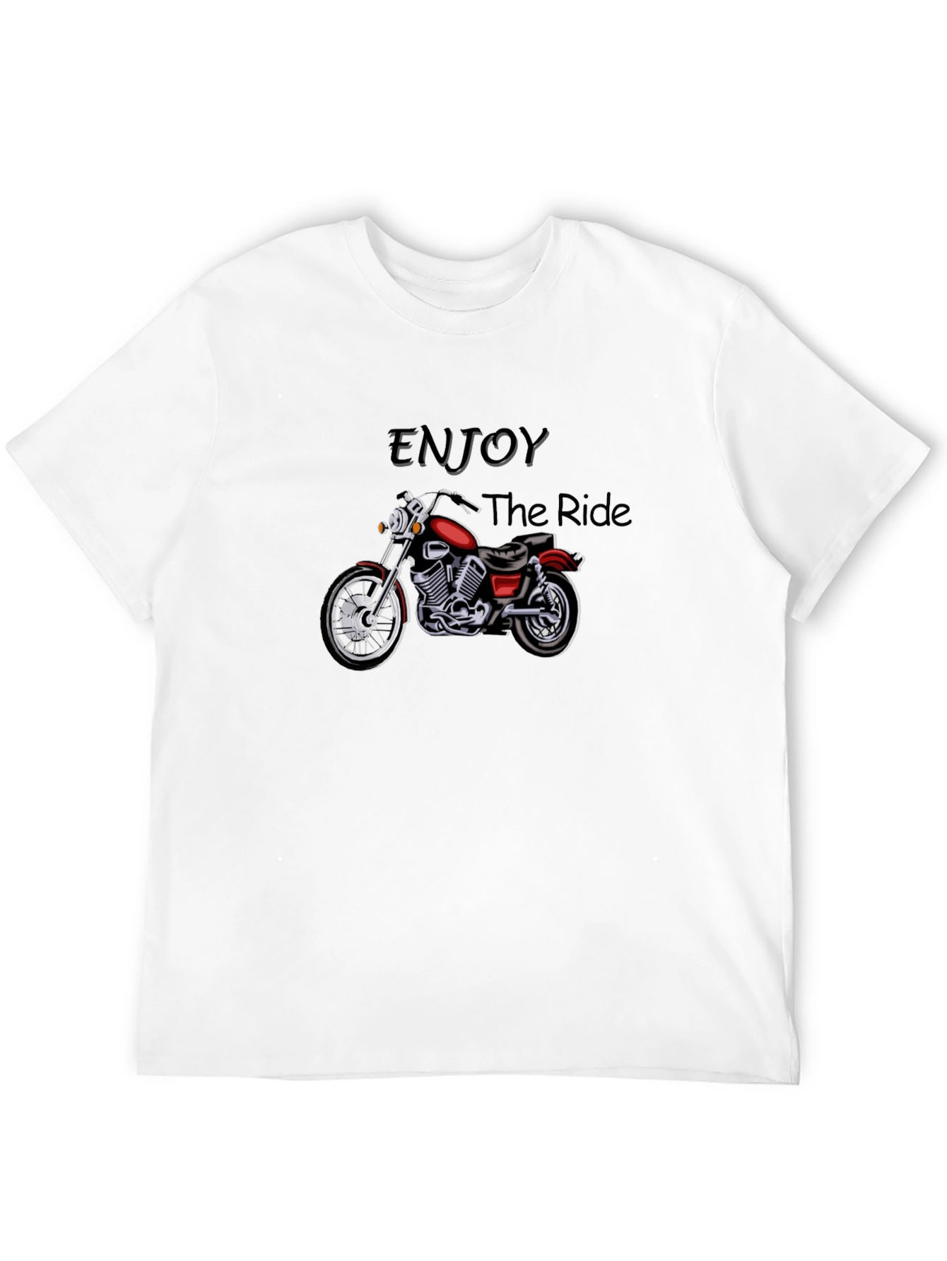 Black Enjoy The Ride Biker T-Shirt view 12