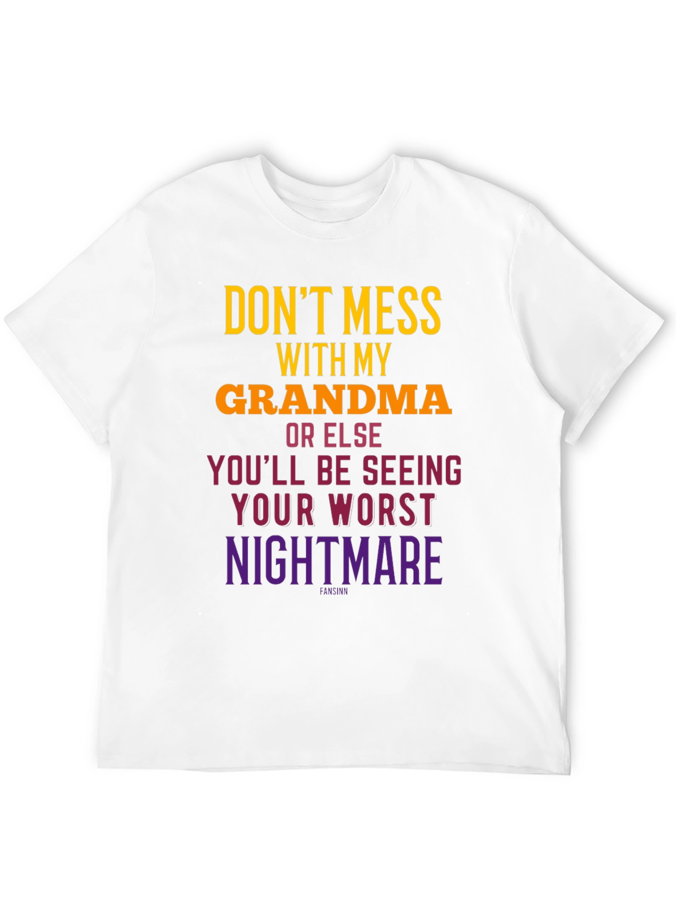 Black Don't Mess With Grandma T-Shirt view 12