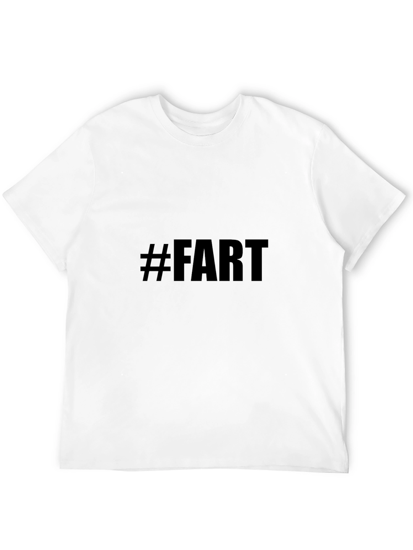 Black Men's Black Tee - #FART Graphic view 12