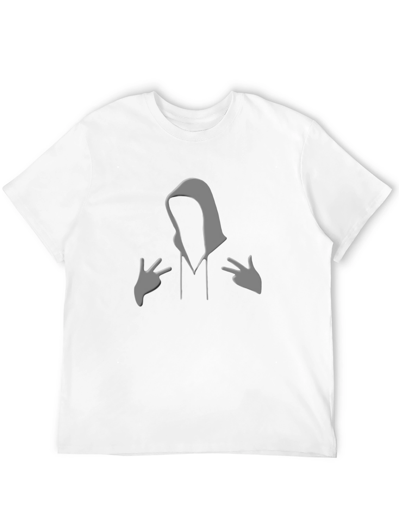 Black Mystery Figure Graphic T-Shirt - Soft Style view 12