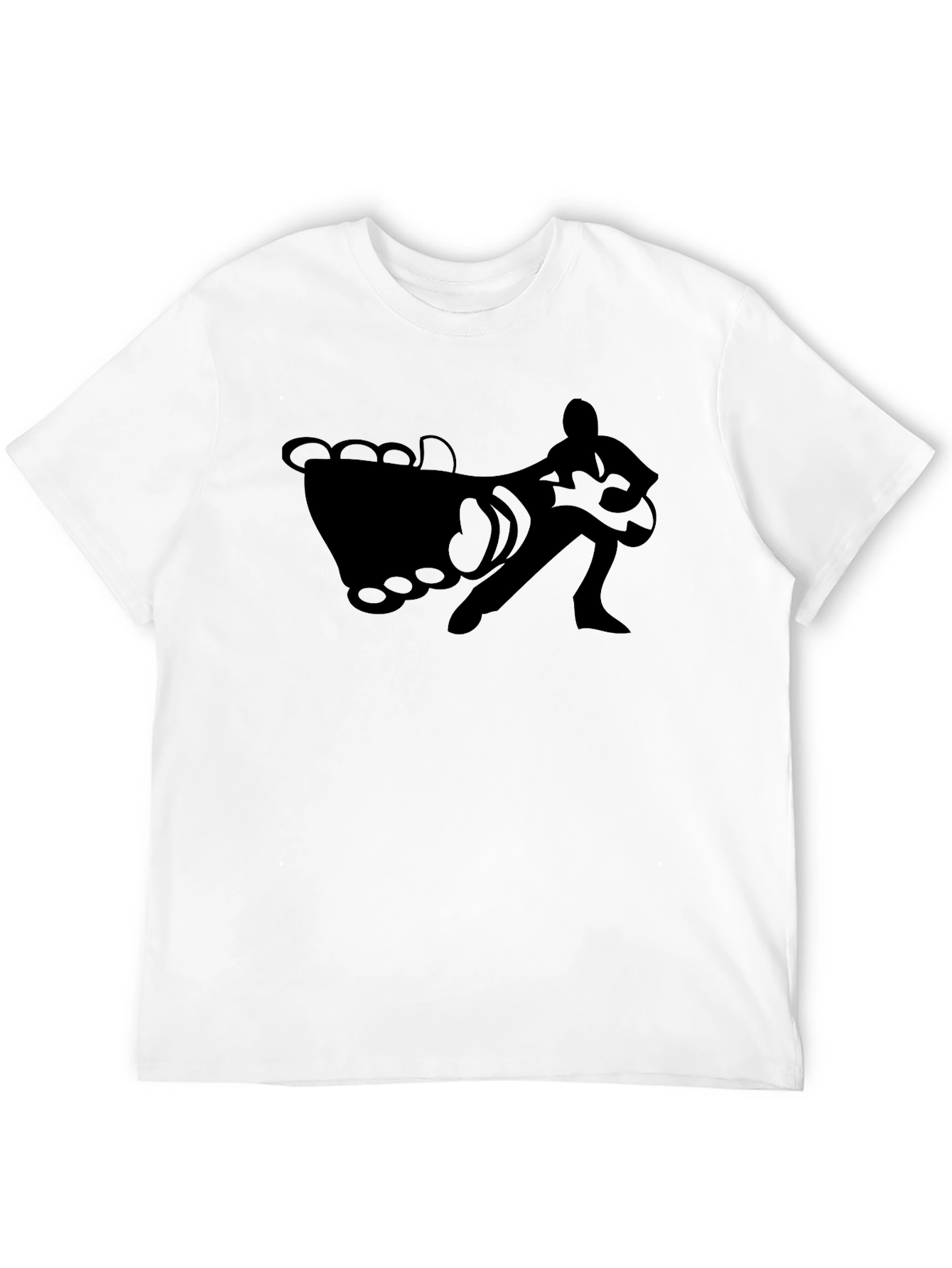 Black Black T-Shirt with Foot and Guitarist Graphic view 12