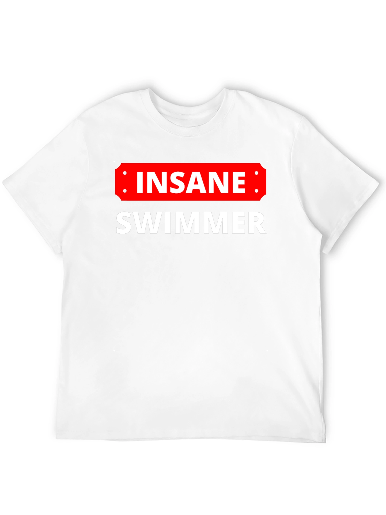 Insane Swimmer T-Shirt - Black Cotton Tee - 12