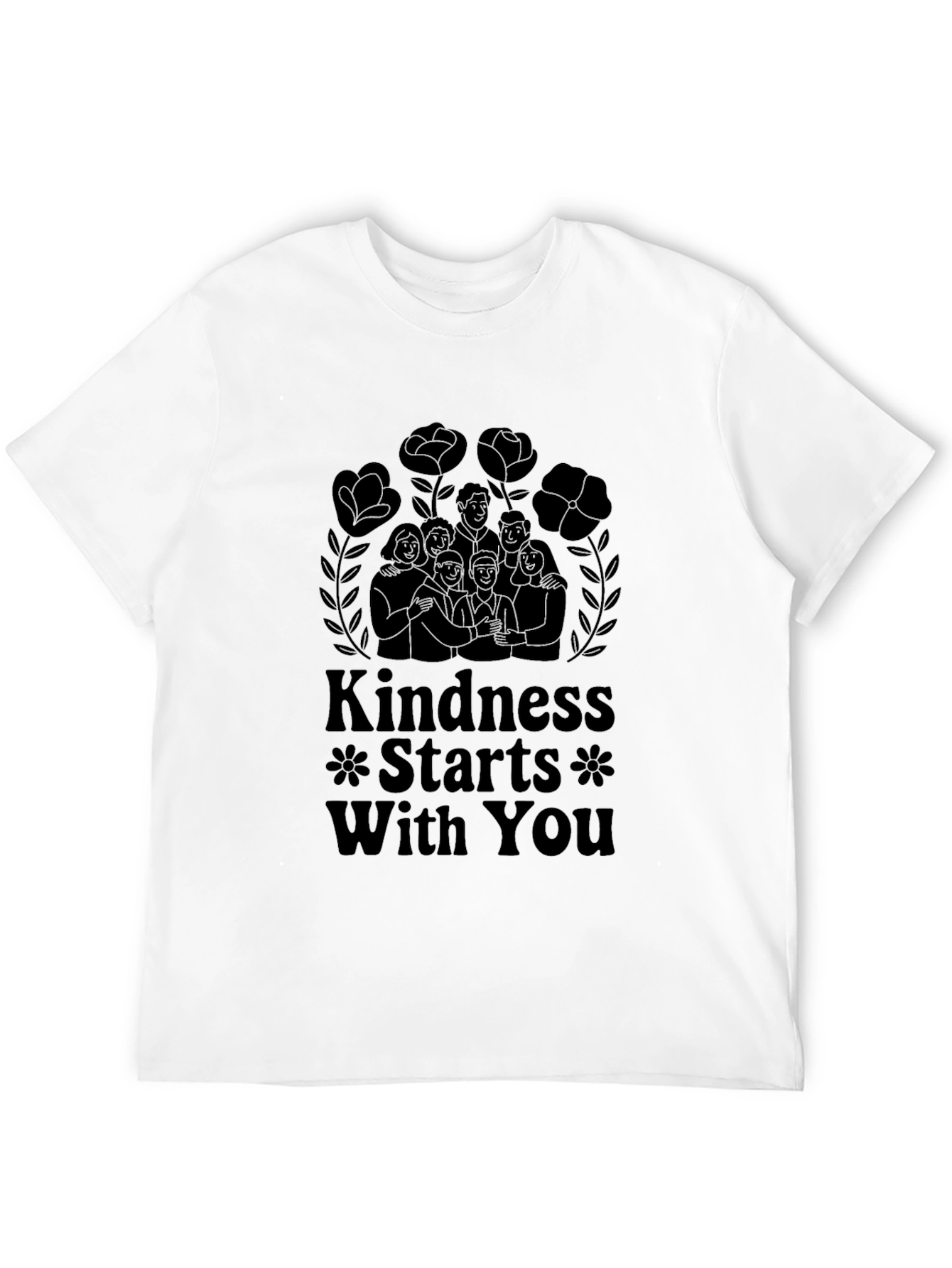 Black Kindness Starts With You Graphic Tee view 12