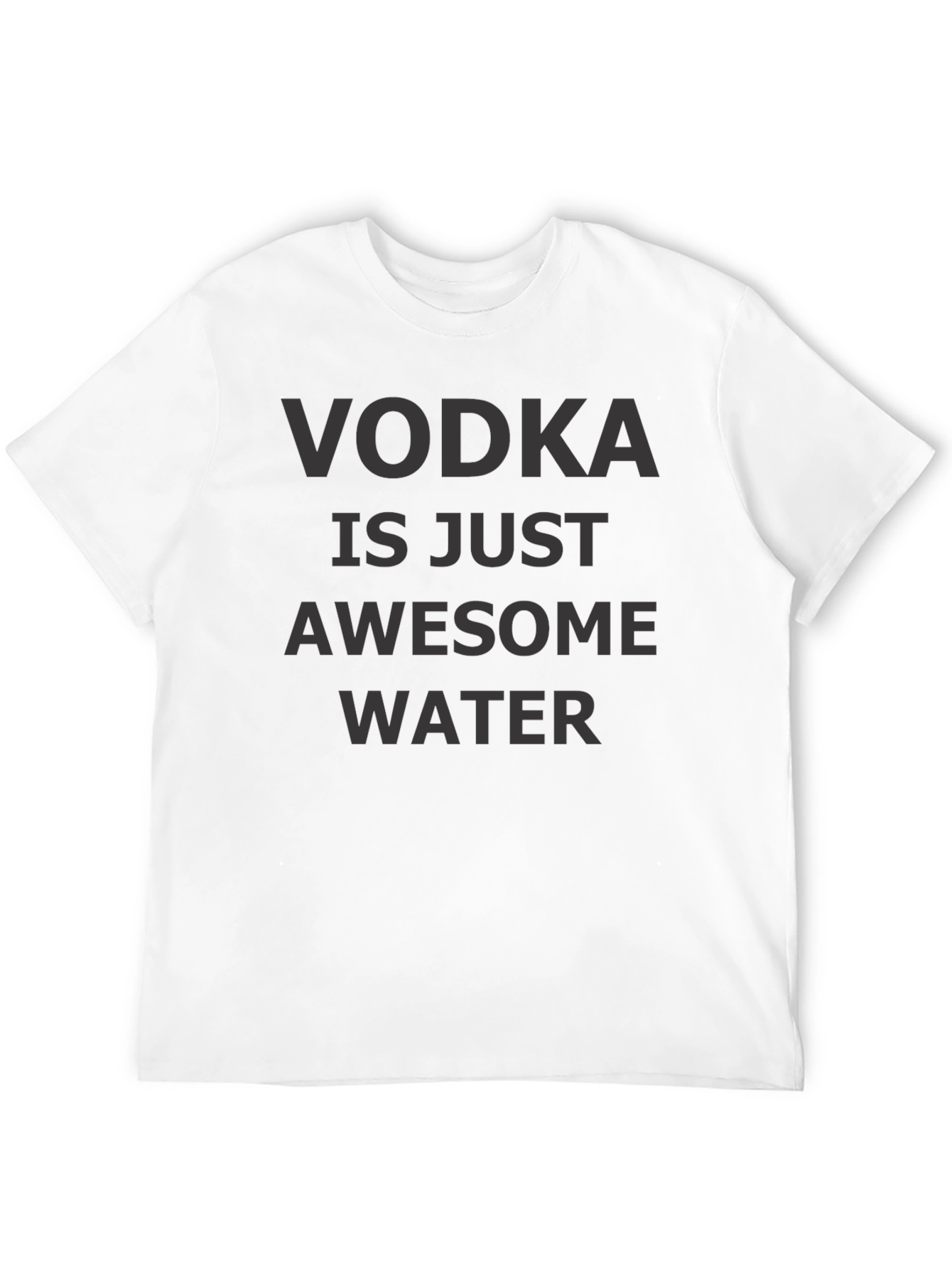 Black Vodka is Just Awesome Water T-Shirt view 12