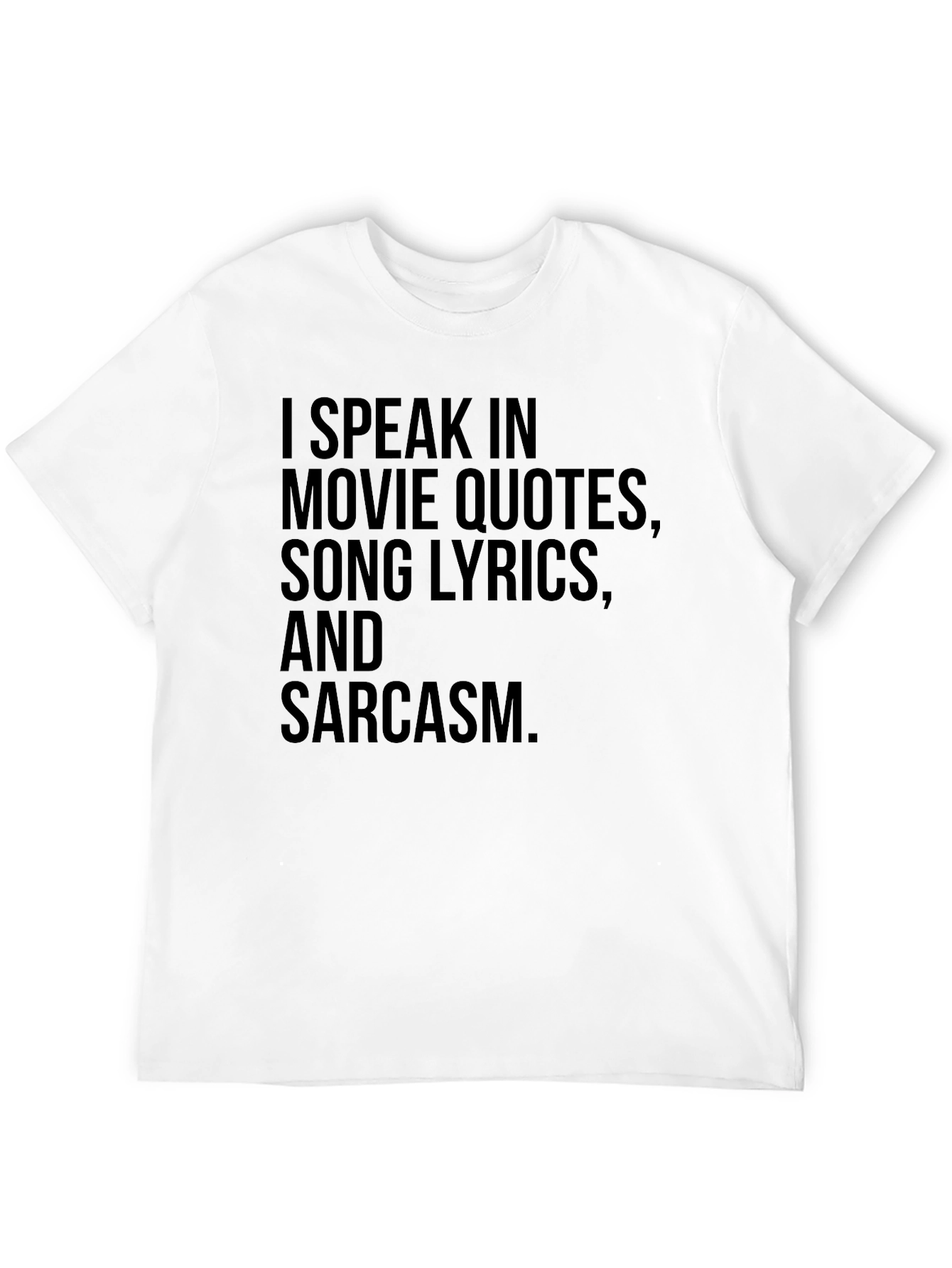 Black I Speak in Movie Quotes T-Shirt view 12