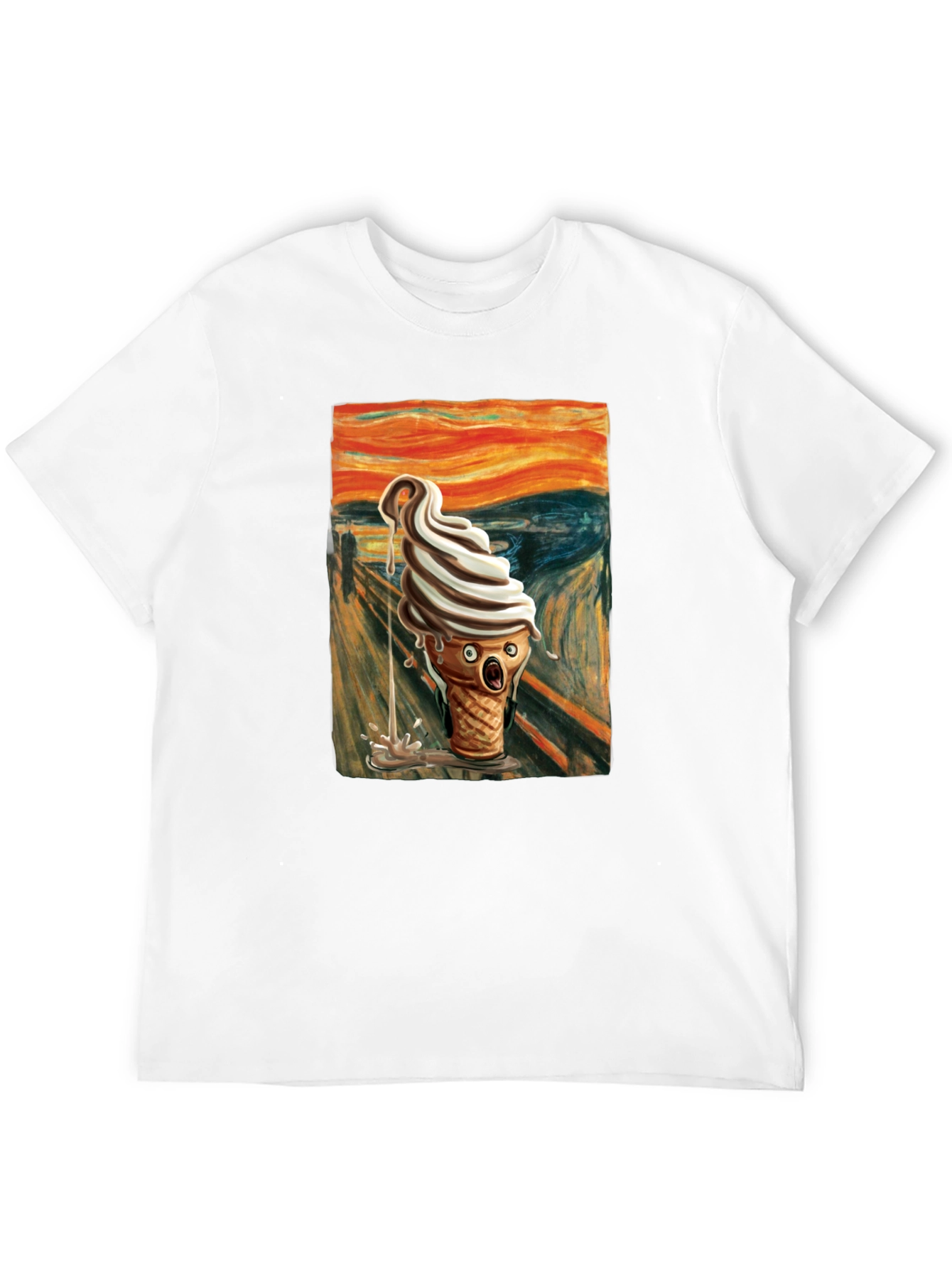 Black Scream Ice Cream T-Shirt - Art Inspired Tee view 12
