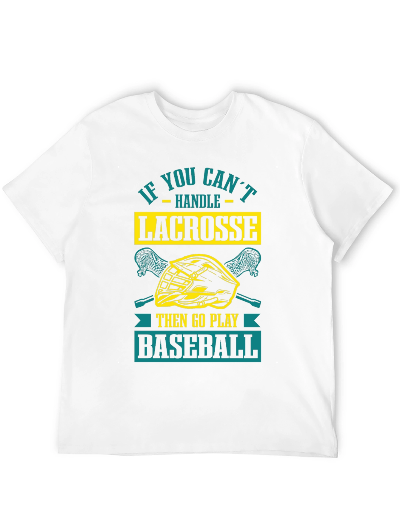 Black Lacrosse vs. Baseball Graphic Tee view 12
