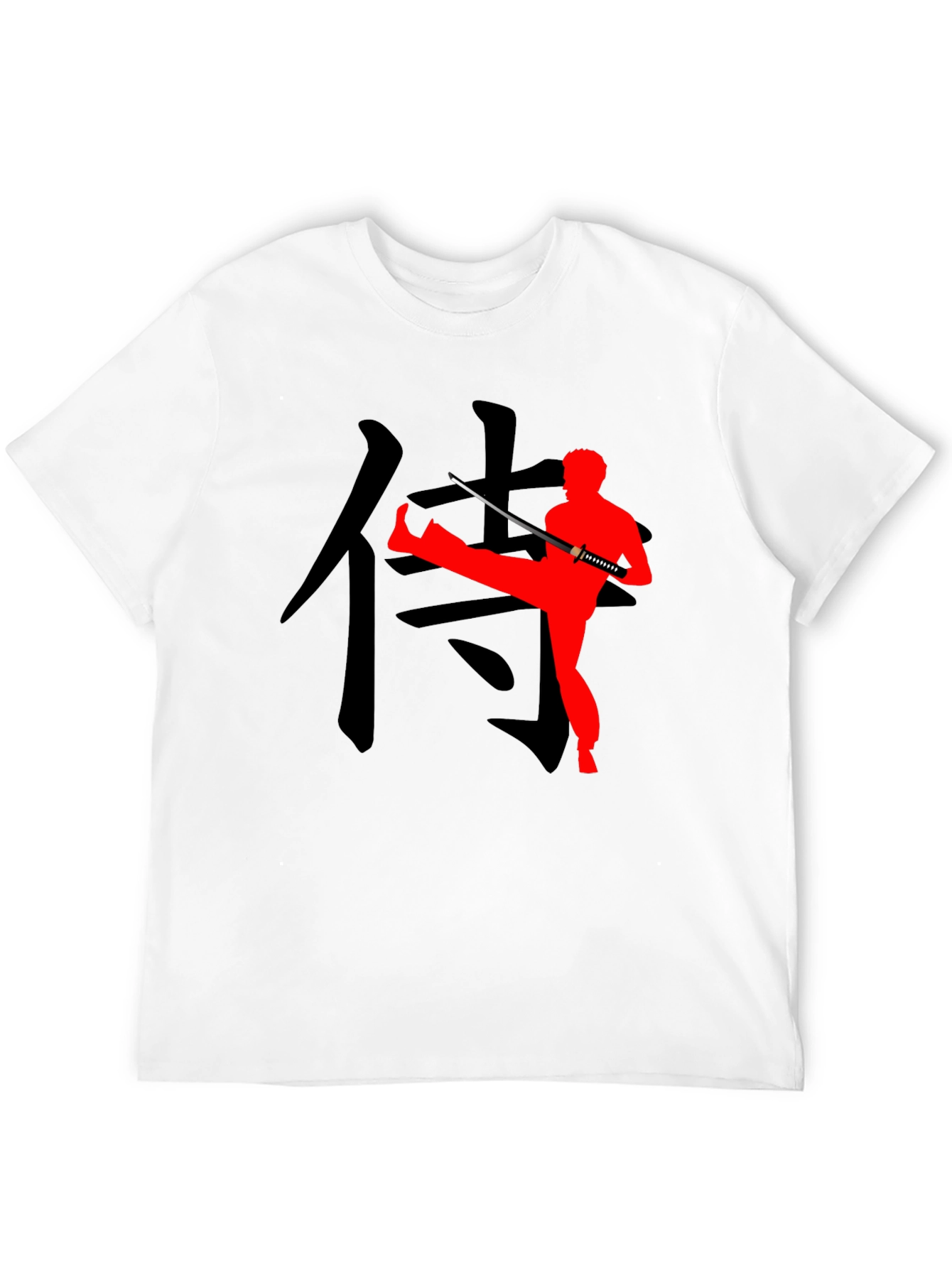 Black Samurai Warrior Graphic Tee view 12