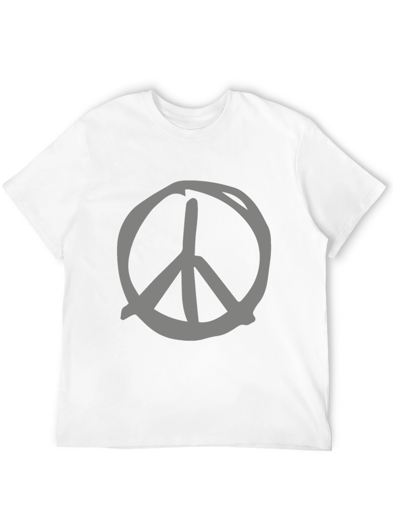 Black Peace Sign T-Shirt - Casual Comfort view 12