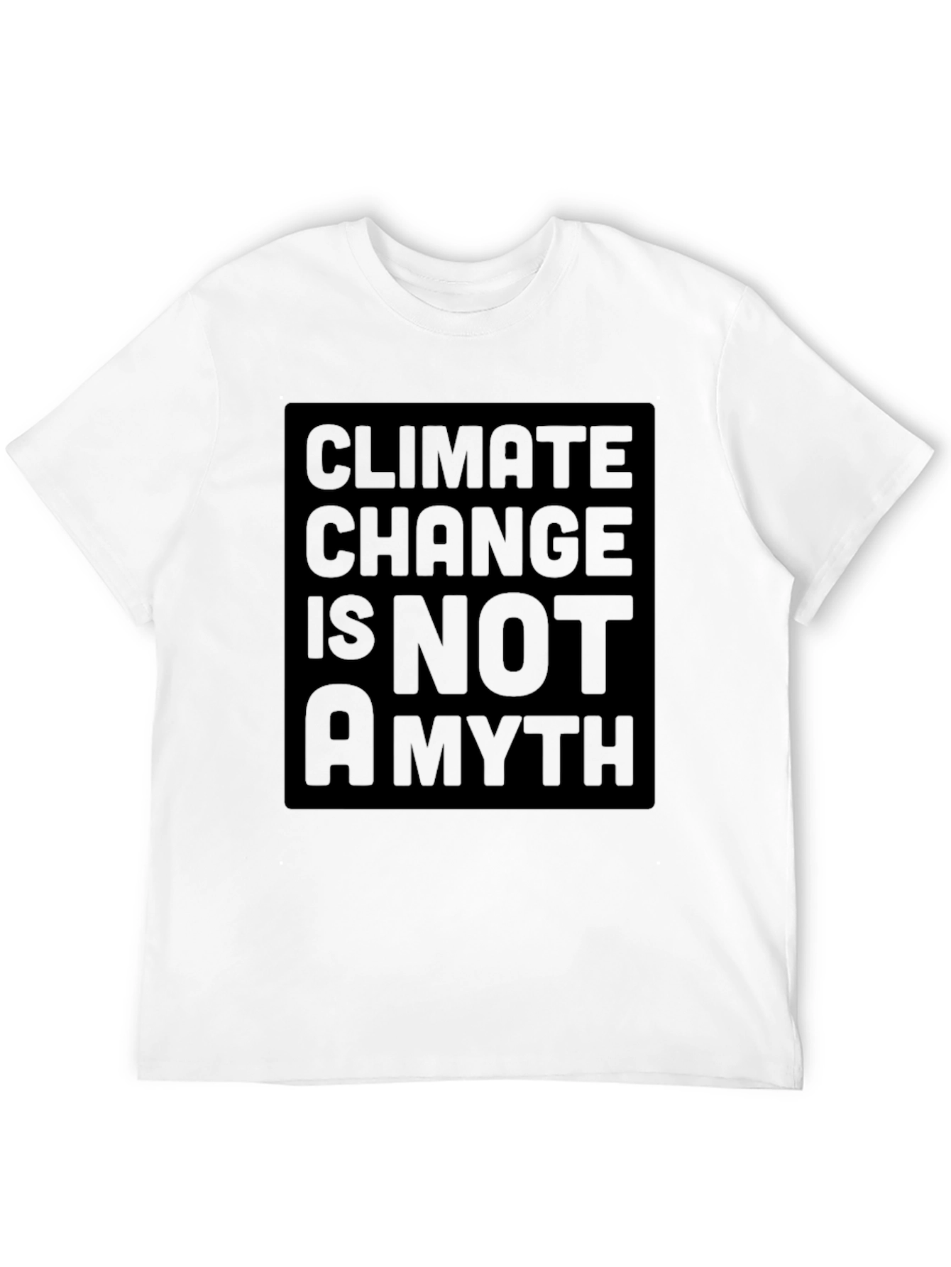 Black Climate Change Is Not A Myth Black Graphic Tee view 12
