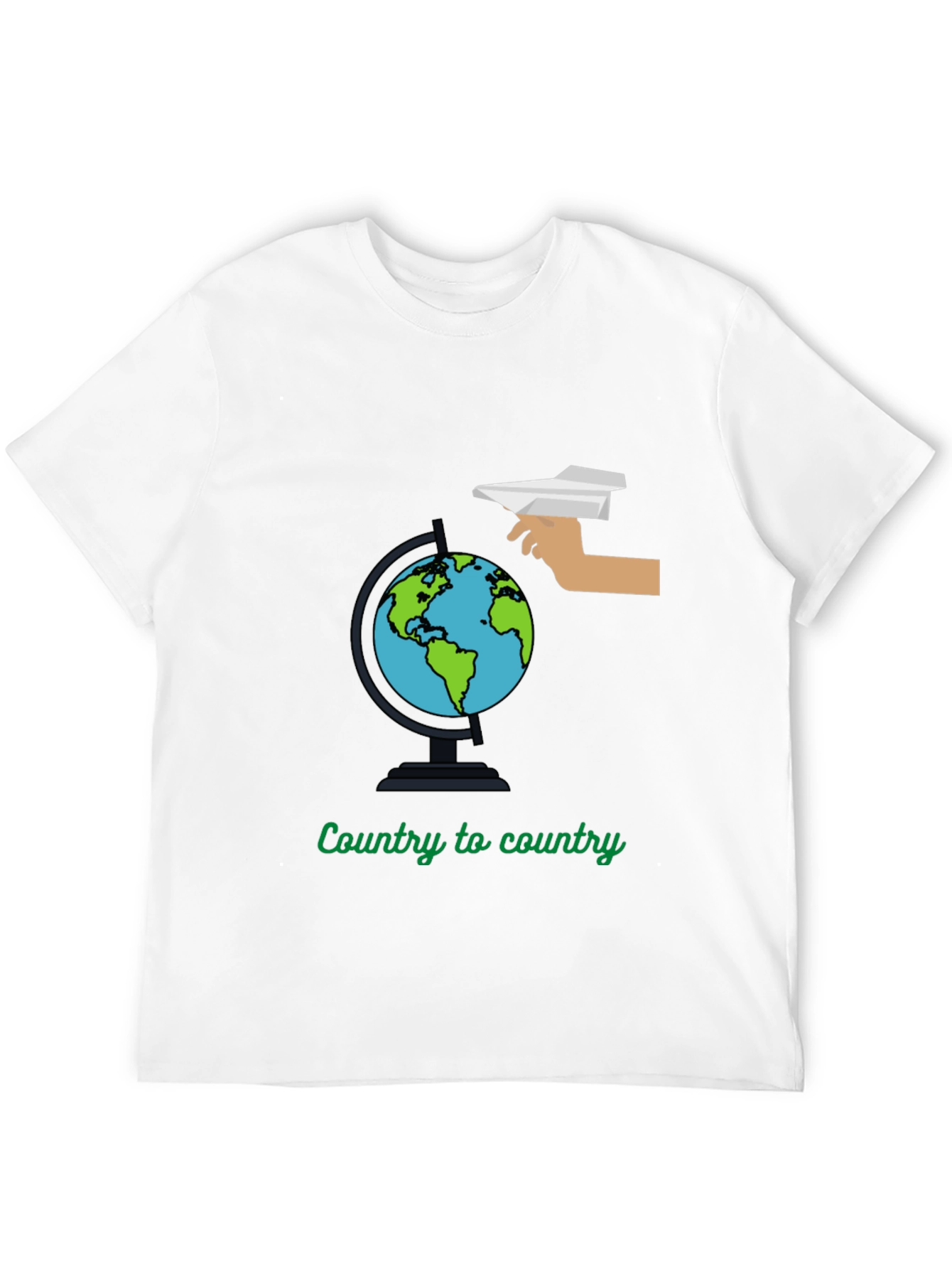 Country to Country Globe Graphic Tee - Travel T-Shirt - 12