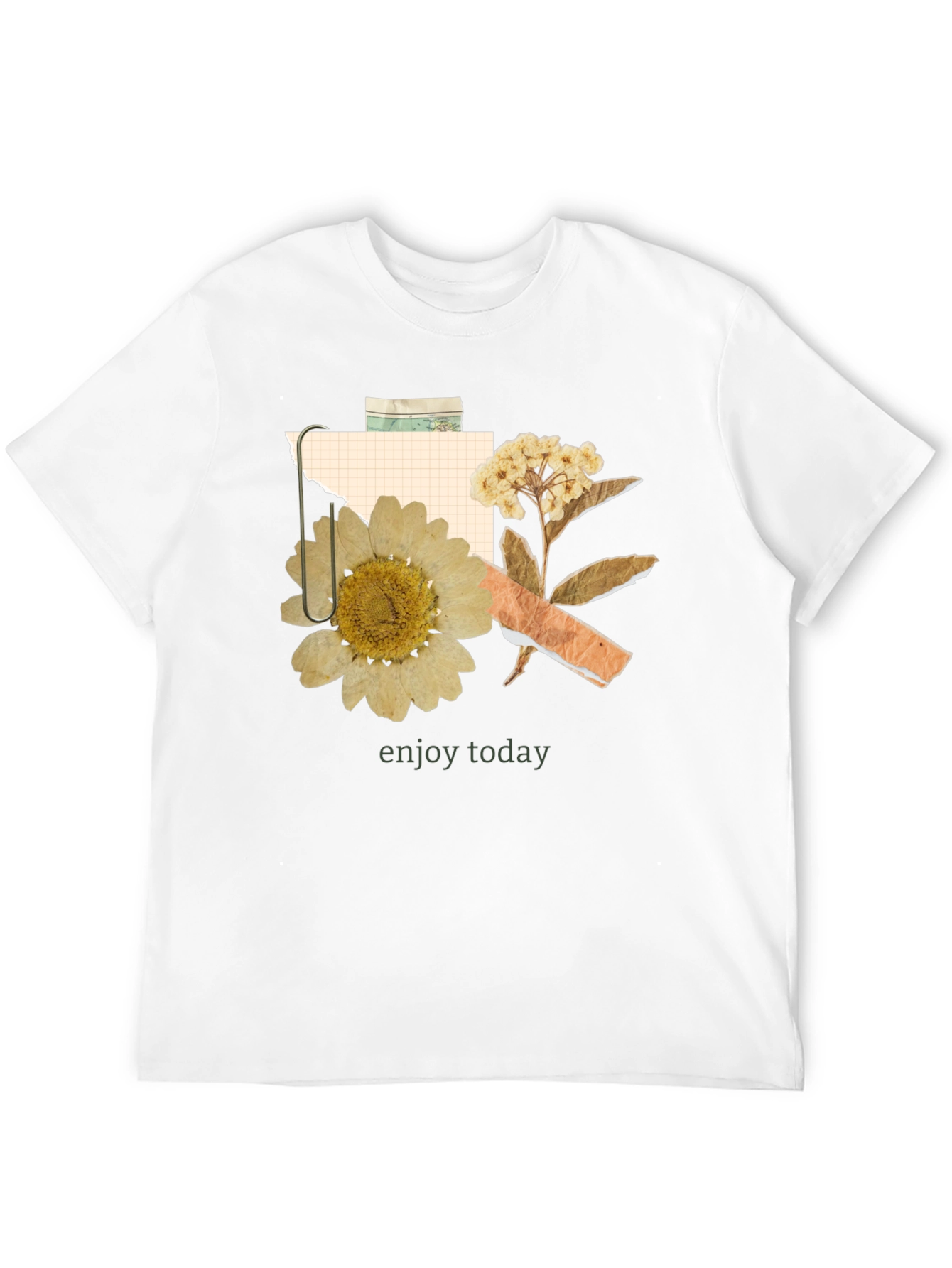 Black Floral Collage Graphic T-Shirt - Enjoy Today Tee view 12