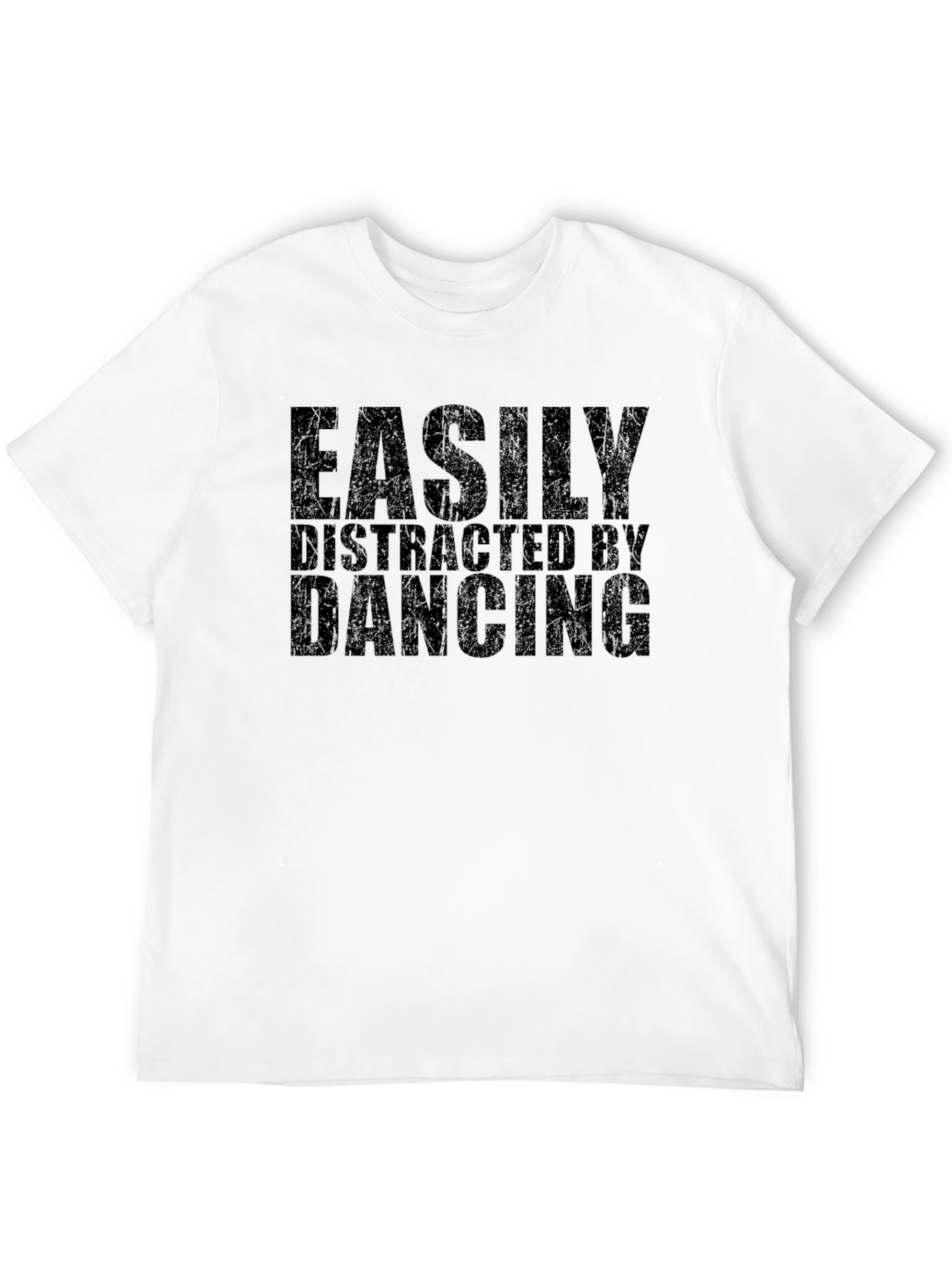 Black Easily Distracted By Dancing T-Shirt view 12