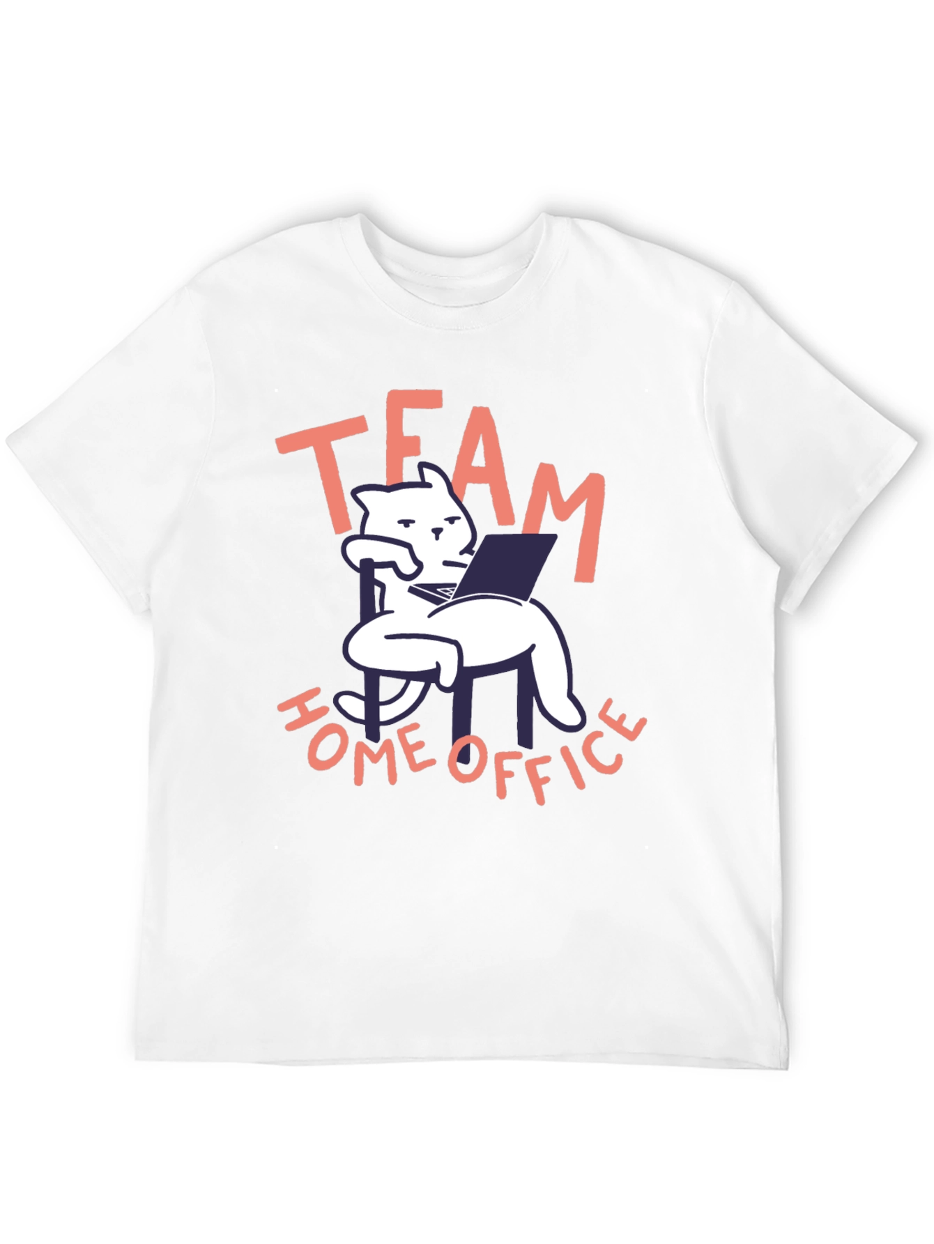 Black Team Home Office Black Cat T-Shirt view 12