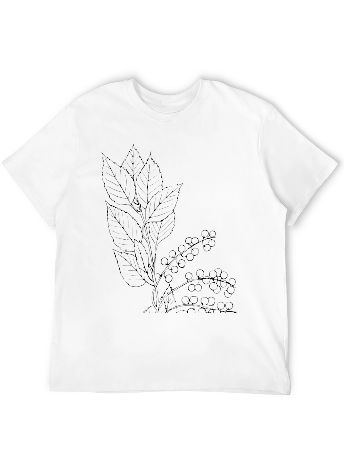 Black Botanical Black T-Shirt view 12