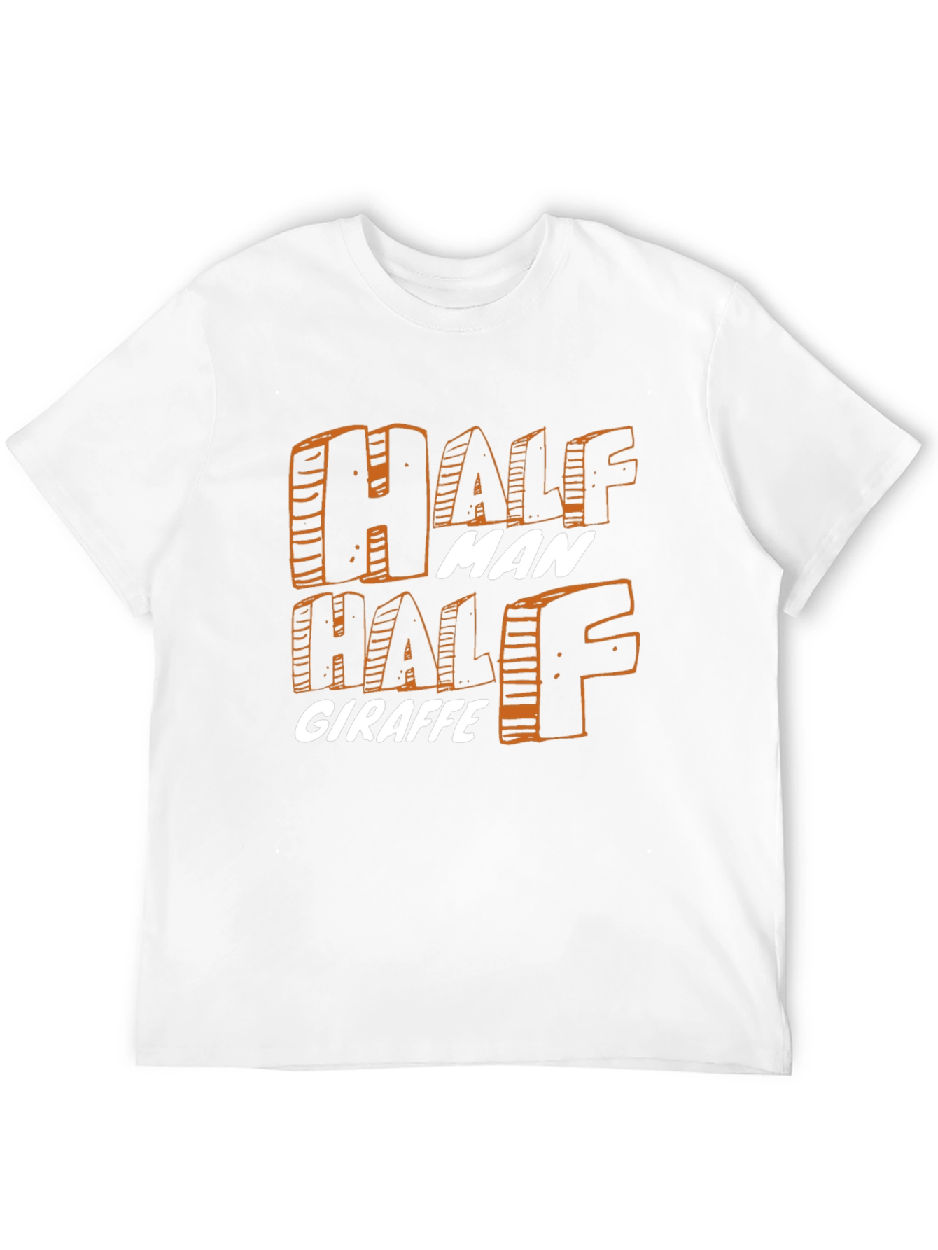 Black Half Man Half Giraffe Graphic T-Shirt view 12