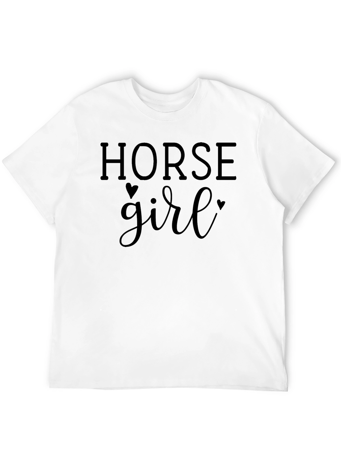 Black Horse Girl T-Shirt - Equestrian Lover Tee view 12