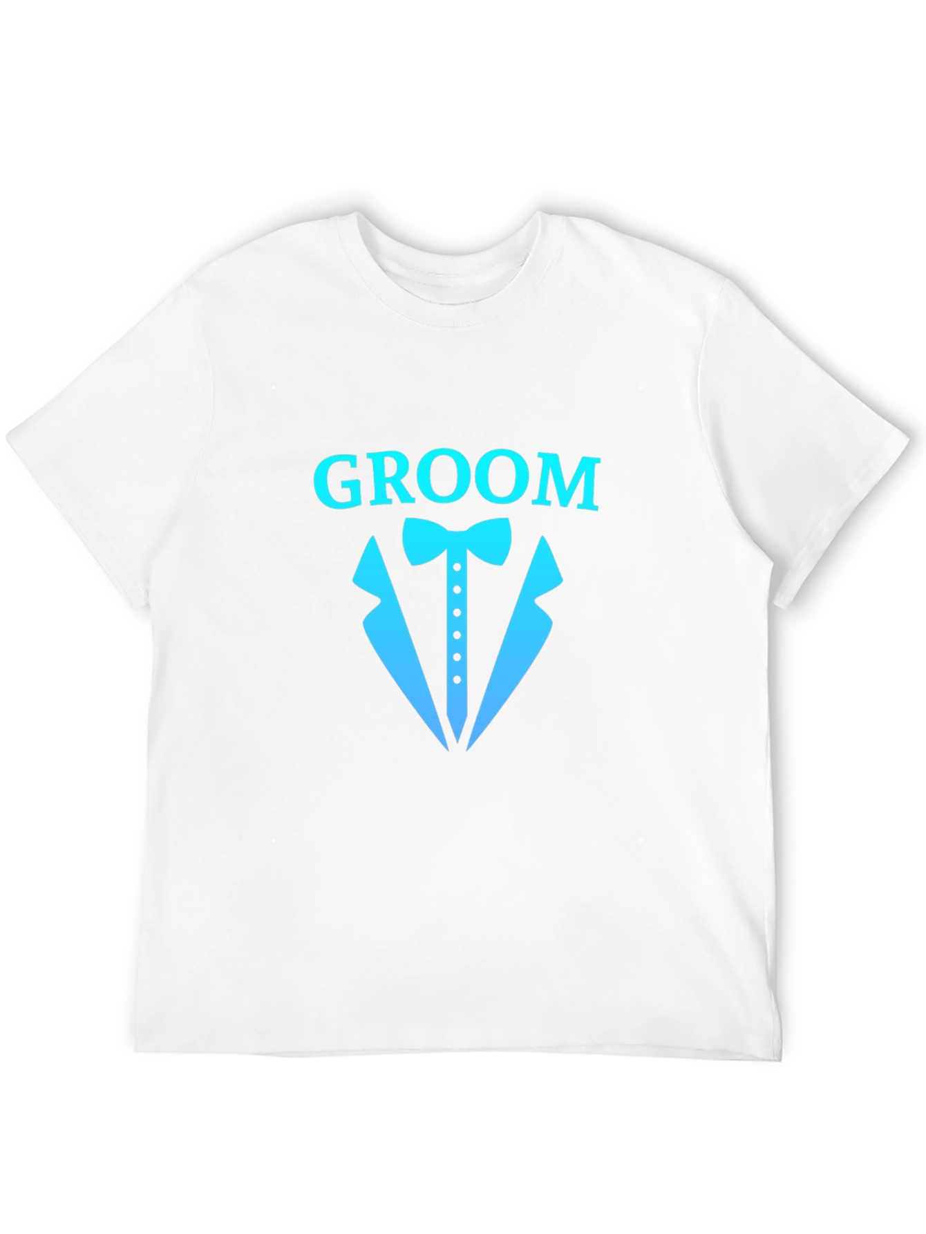 Black Groom Tuxedo Graphic T-Shirt - Wedding Party Tee view 12