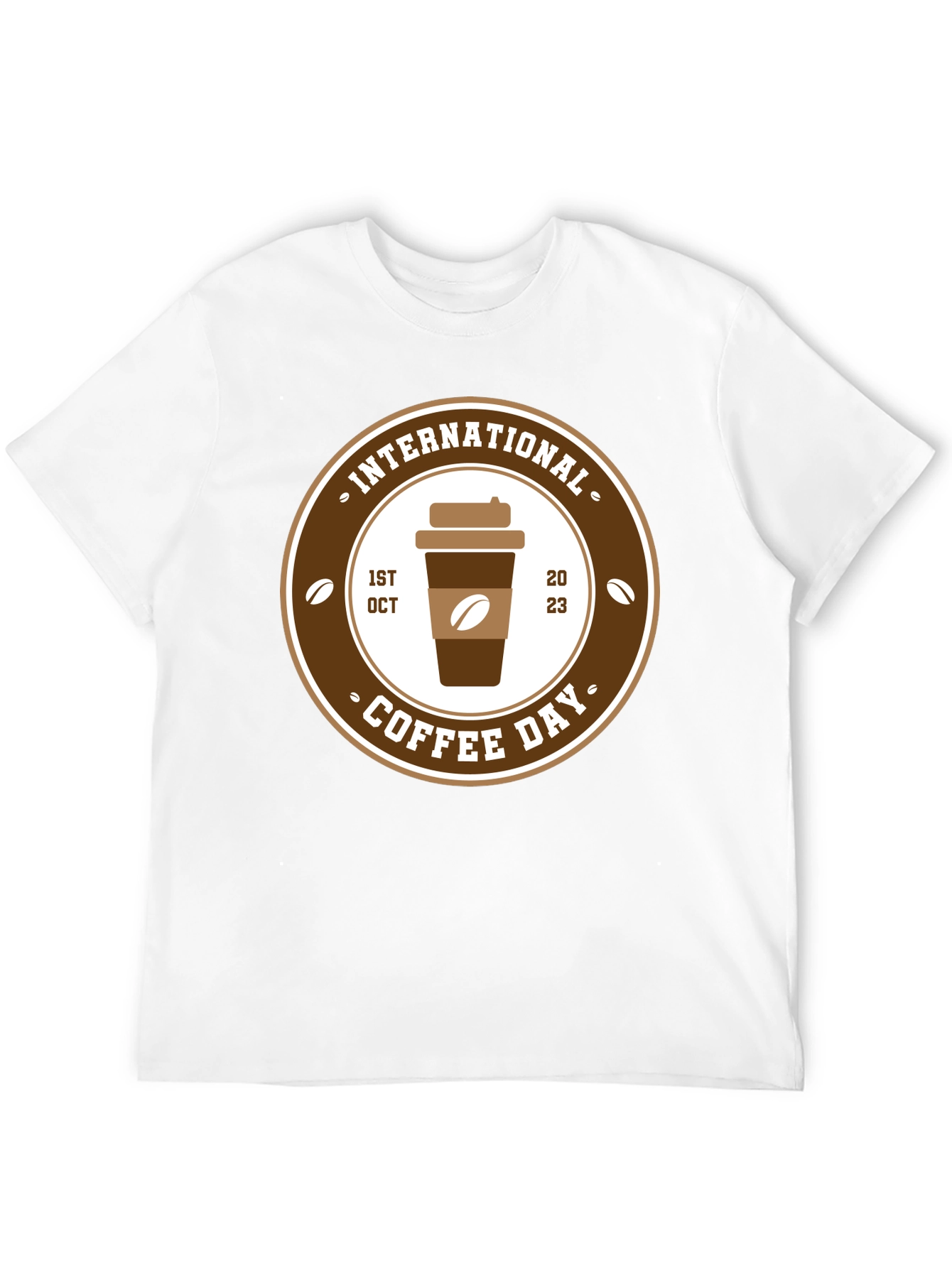 Black International Coffee Day T-Shirt - October 1st, 2023 view 12