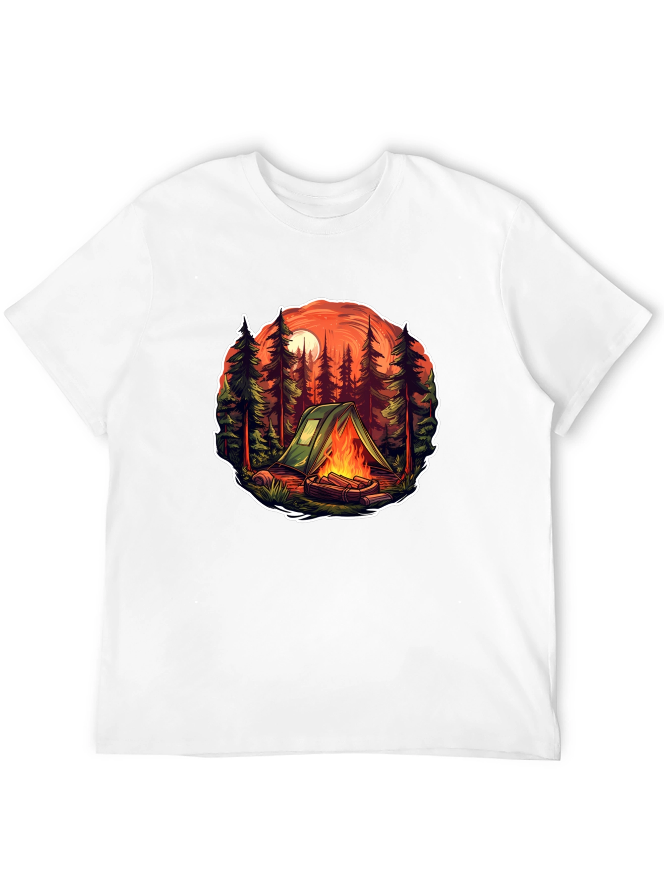 Black Camping Trip Graphic T-Shirt view 12