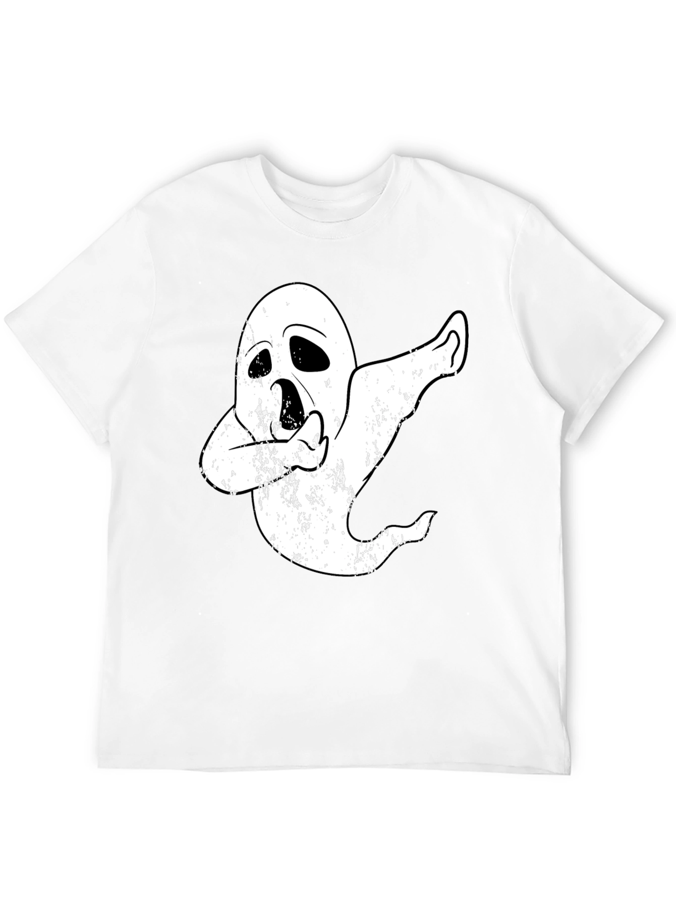 Black Dabbing Ghost T-Shirt - Halloween Costume Tee view 12