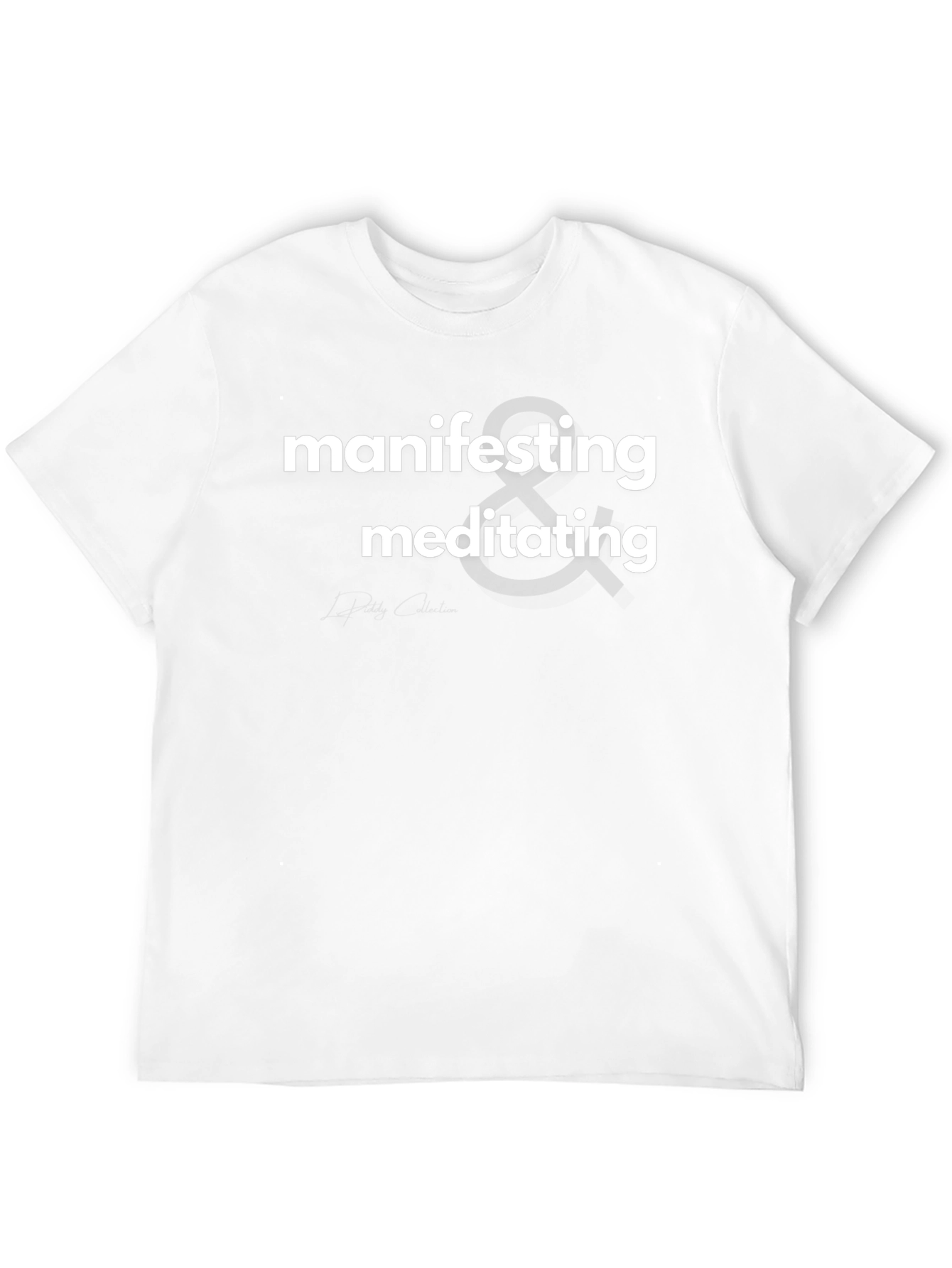 Black Manifesting & Meditating Black Graphic Tee view 12