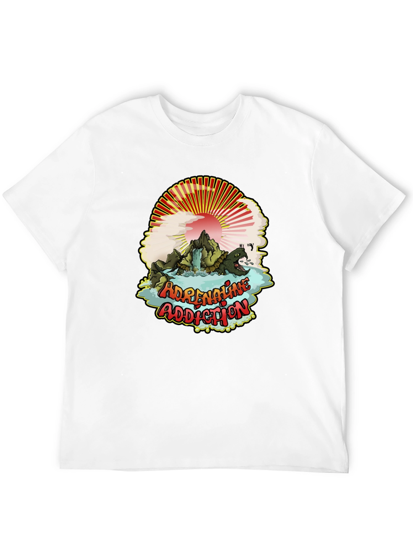 Black Adrenaline Addiction T-Shirt - Mountain Turtle Design view 12