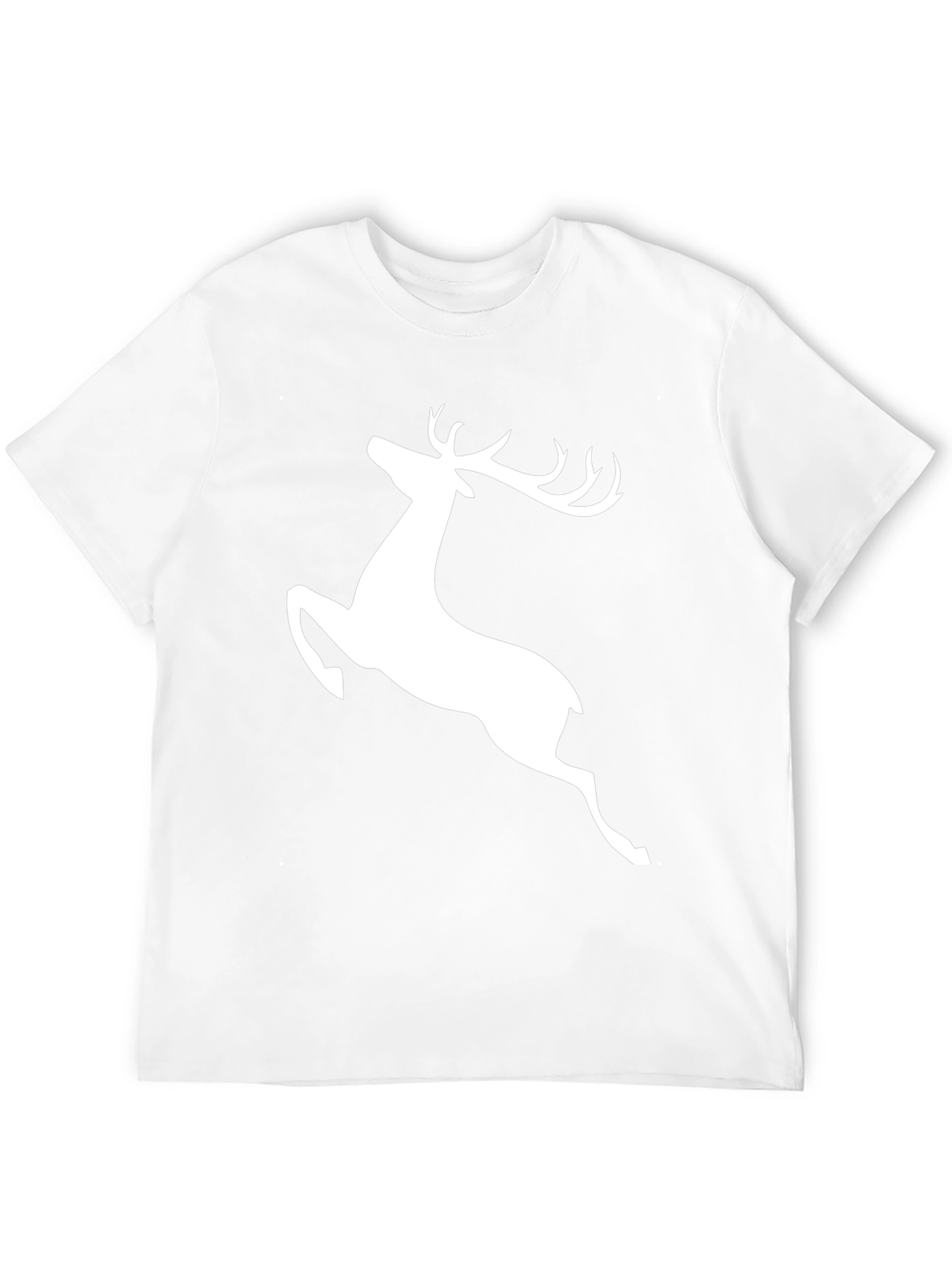 Black Black Deer Graphic Tee - Men's Casual T-Shirt view 12