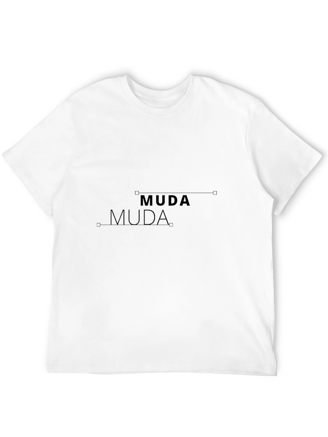 Black Muda Muda Graphic Tee - Black Cotton Comfort Fit view 12